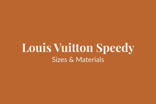 Louis Vuitton Speedy Sizes & Materials Explained
