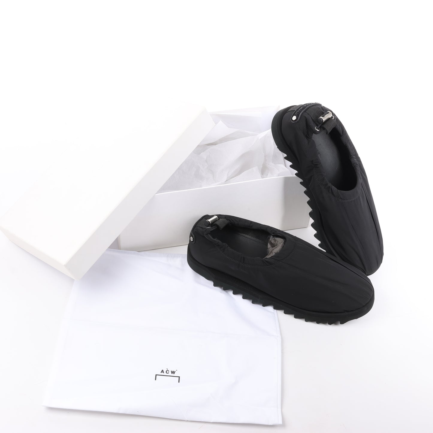 A-COLD-WALL* Slip-On-Sneaker mit Kordelzug in Schwarz, Größe 45 EU