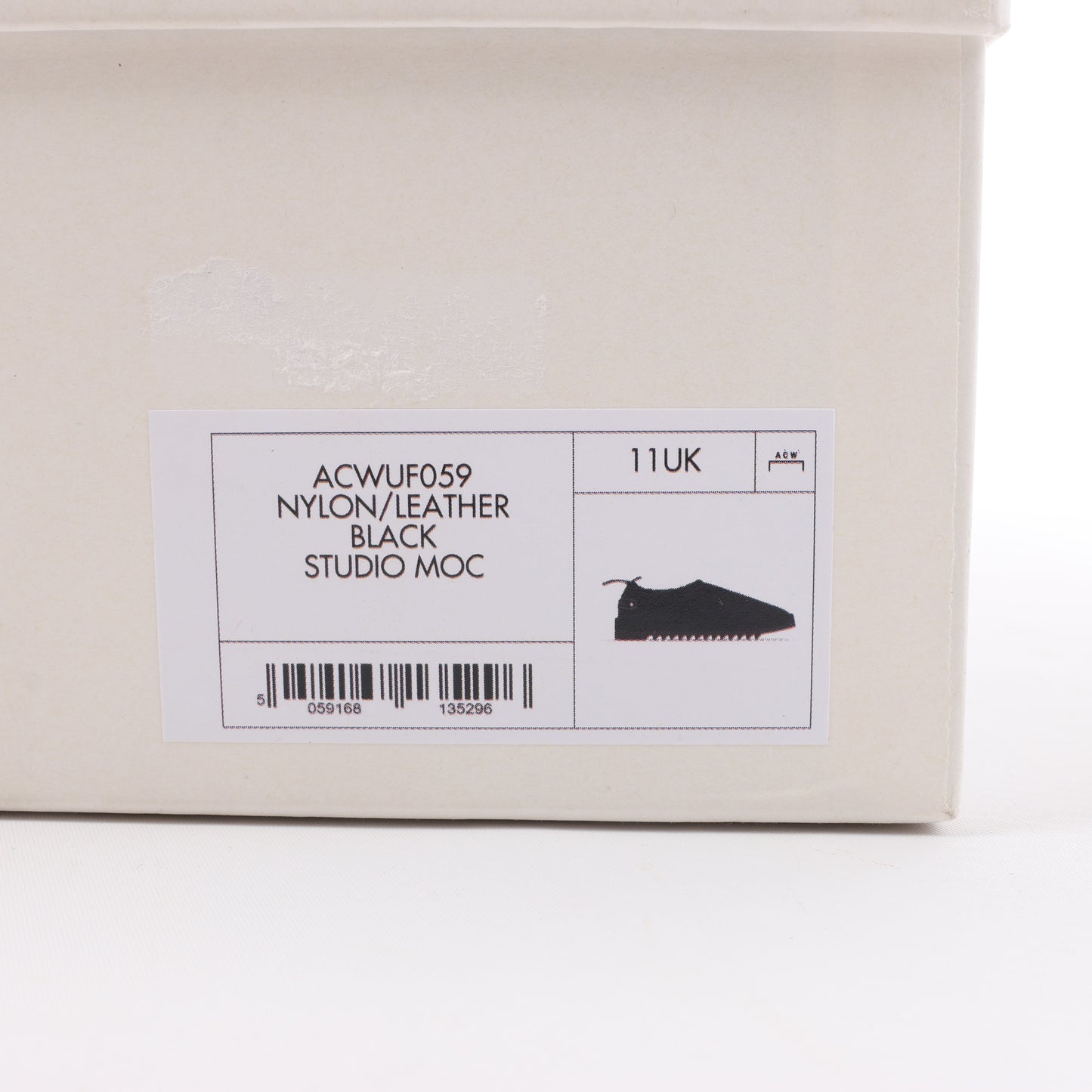 A-COLD-WALL* Slip-On-Sneaker mit Kordelzug in Schwarz, Größe 45 EU