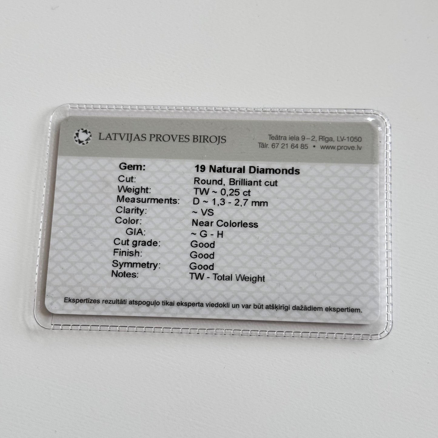 AVALONE Schleifen-Diamantring K18 (YG) 2,2 g 0,25 ct