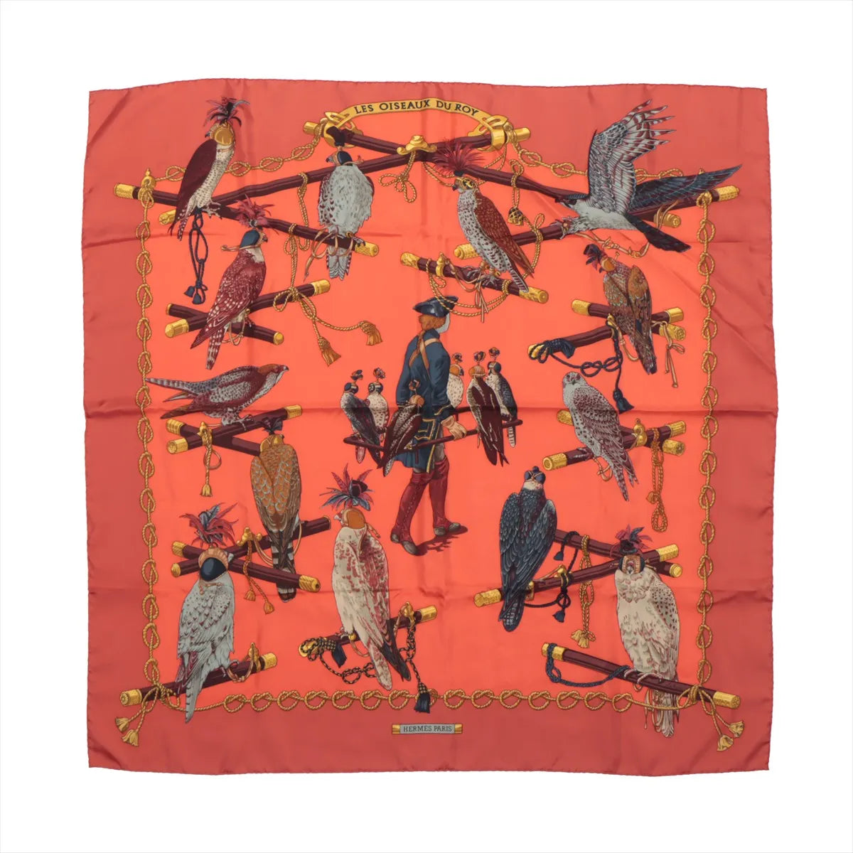 Hermès Carré 90 „LES OISEAUX DU ROY“ Seidenschal