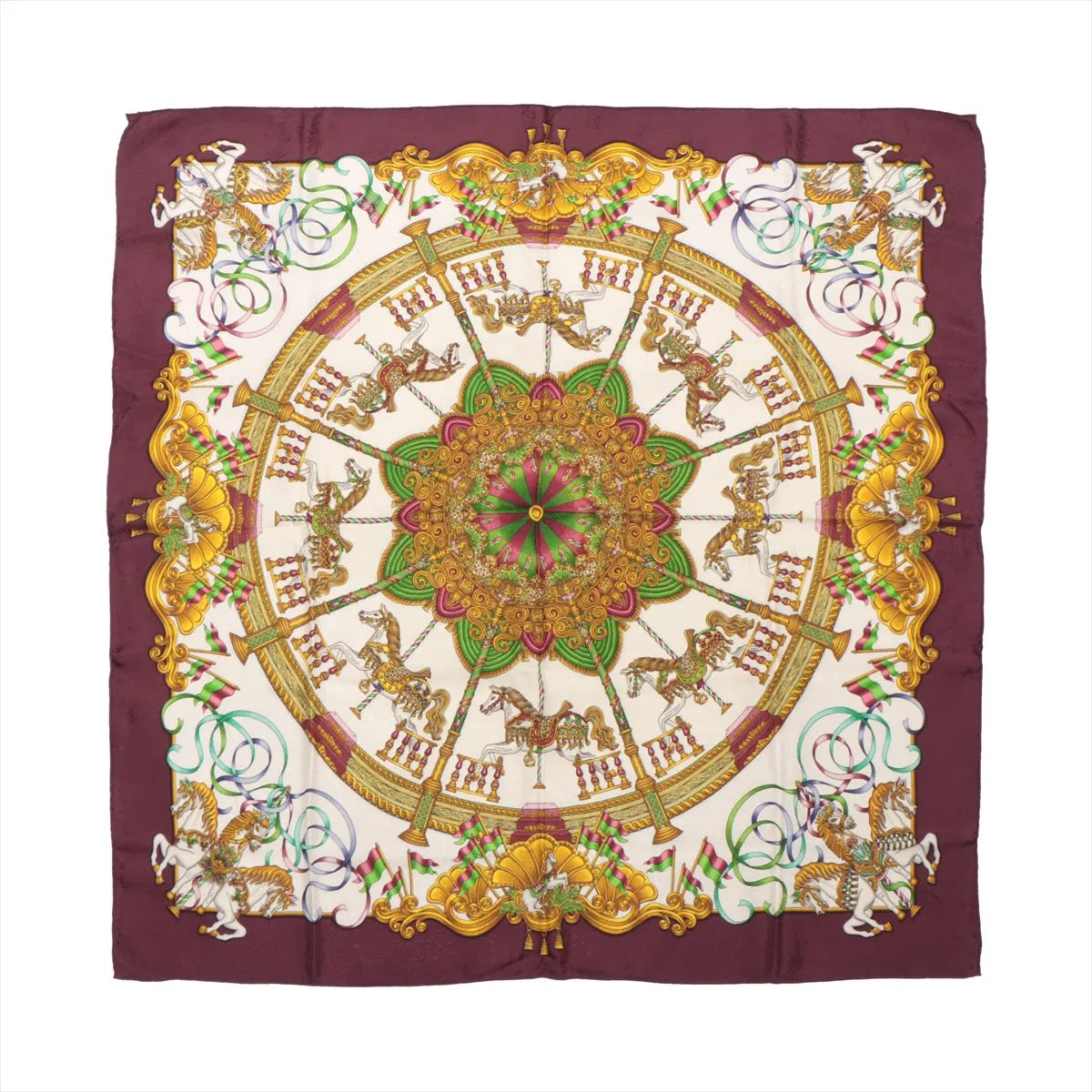Hermes Carré 90 „VOILES DE LUMIERE“ Schal aus 100 % Seide