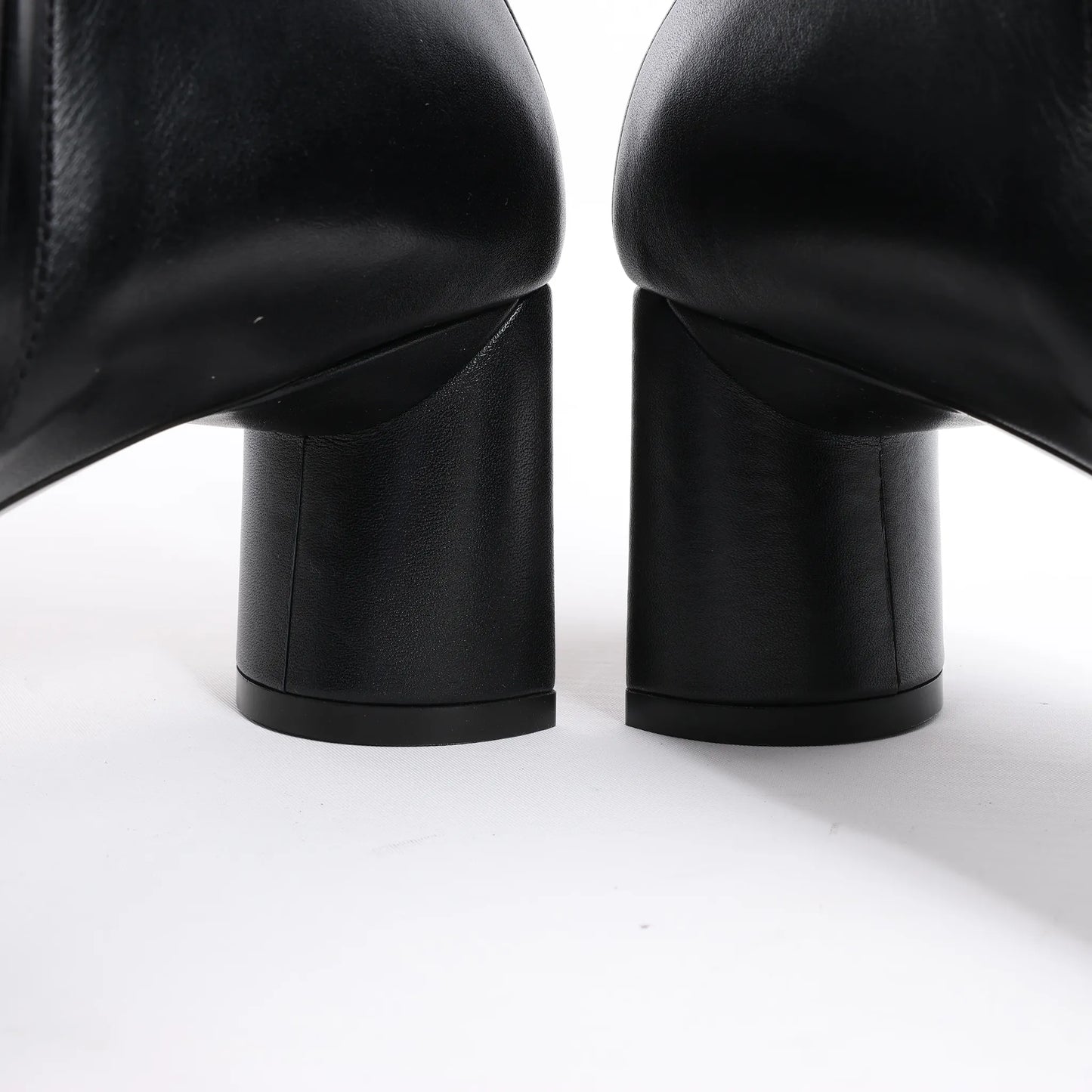 Balenciaga Logo Leather Ankle Boots in Black 623924, Size 39 EU