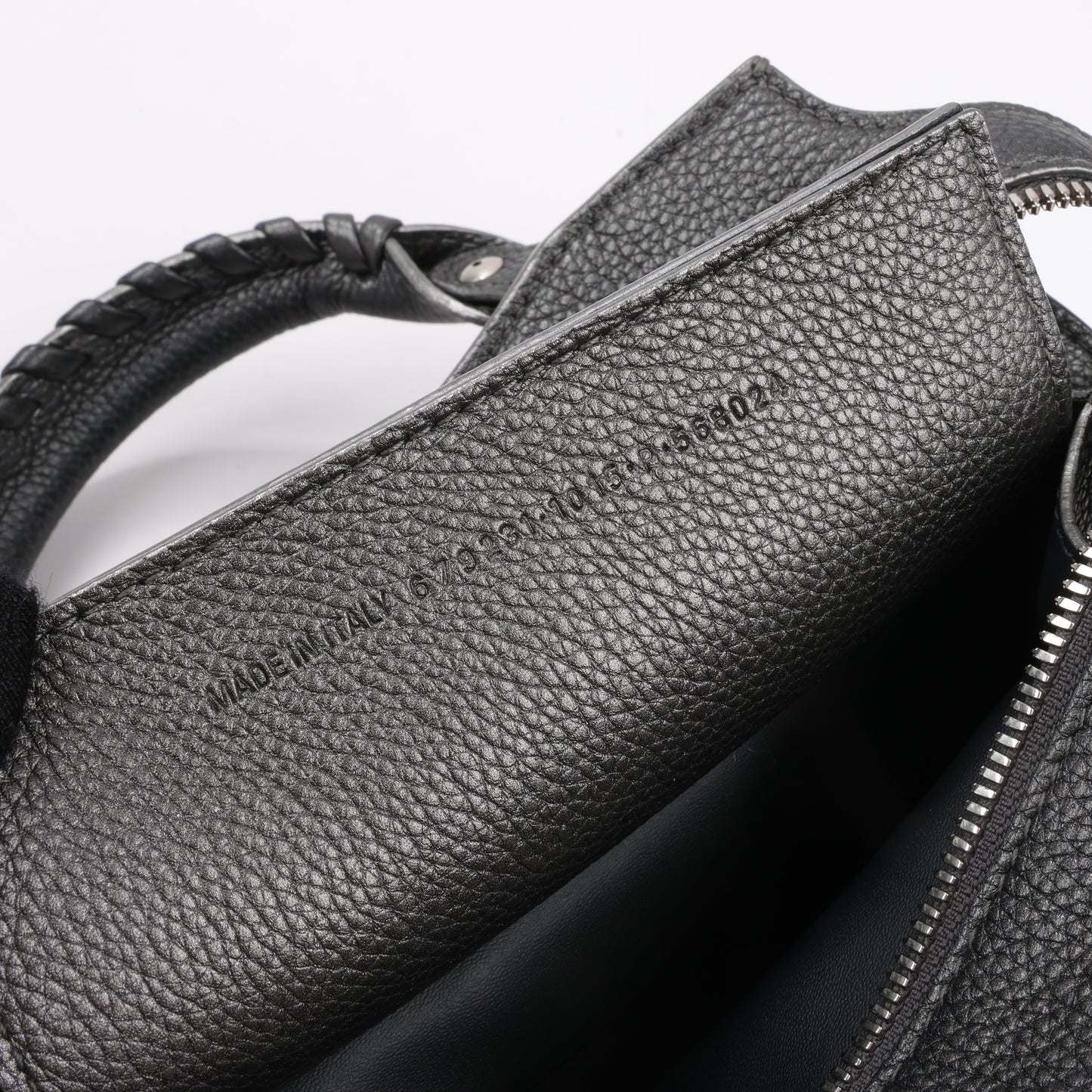 Balenciaga Mini Neo Classic City 2-Wege-Handtasche aus Leder in Grau 679231