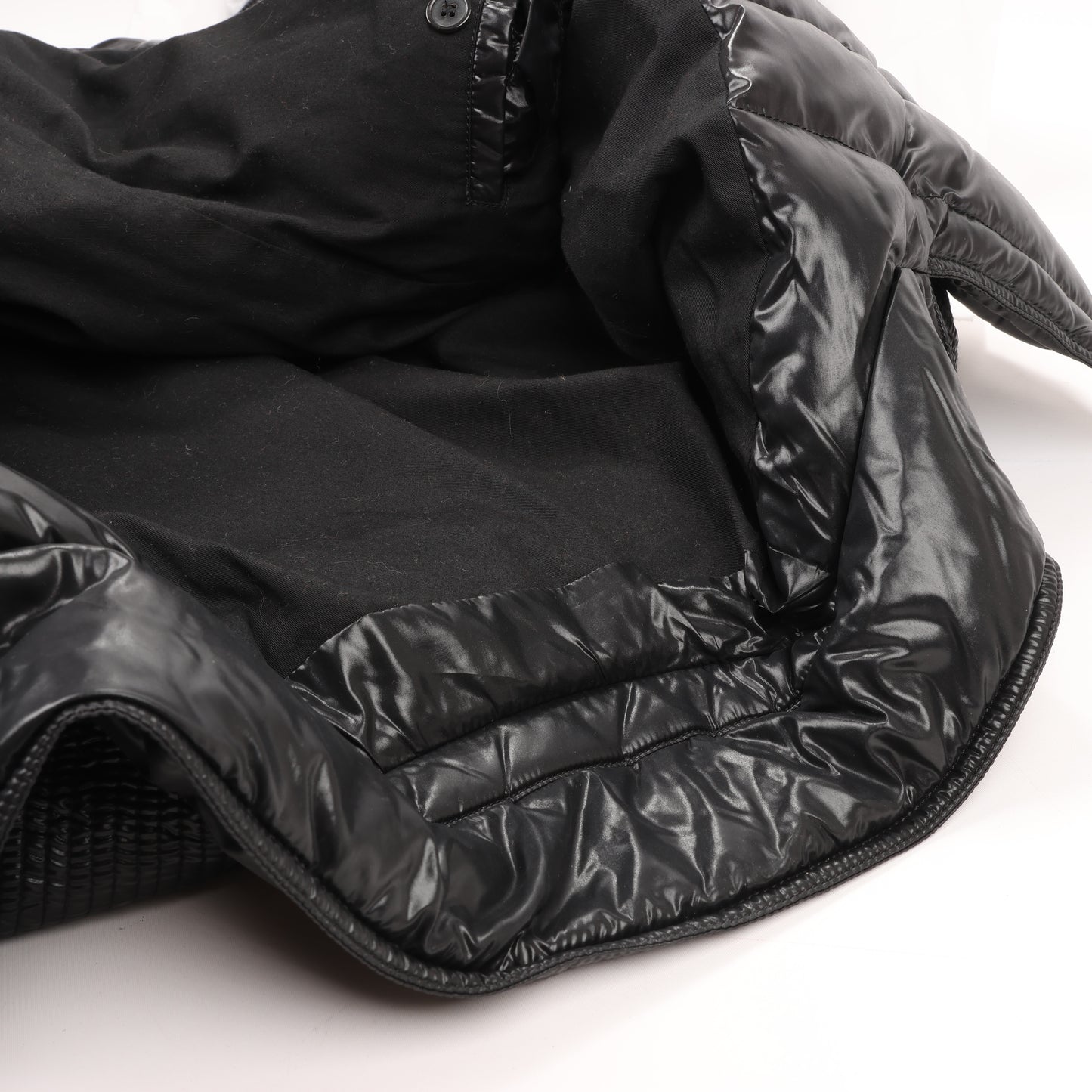 Balmain Black Fall Biker Down Jacket in Size M (slim fit) W4HT812C642B