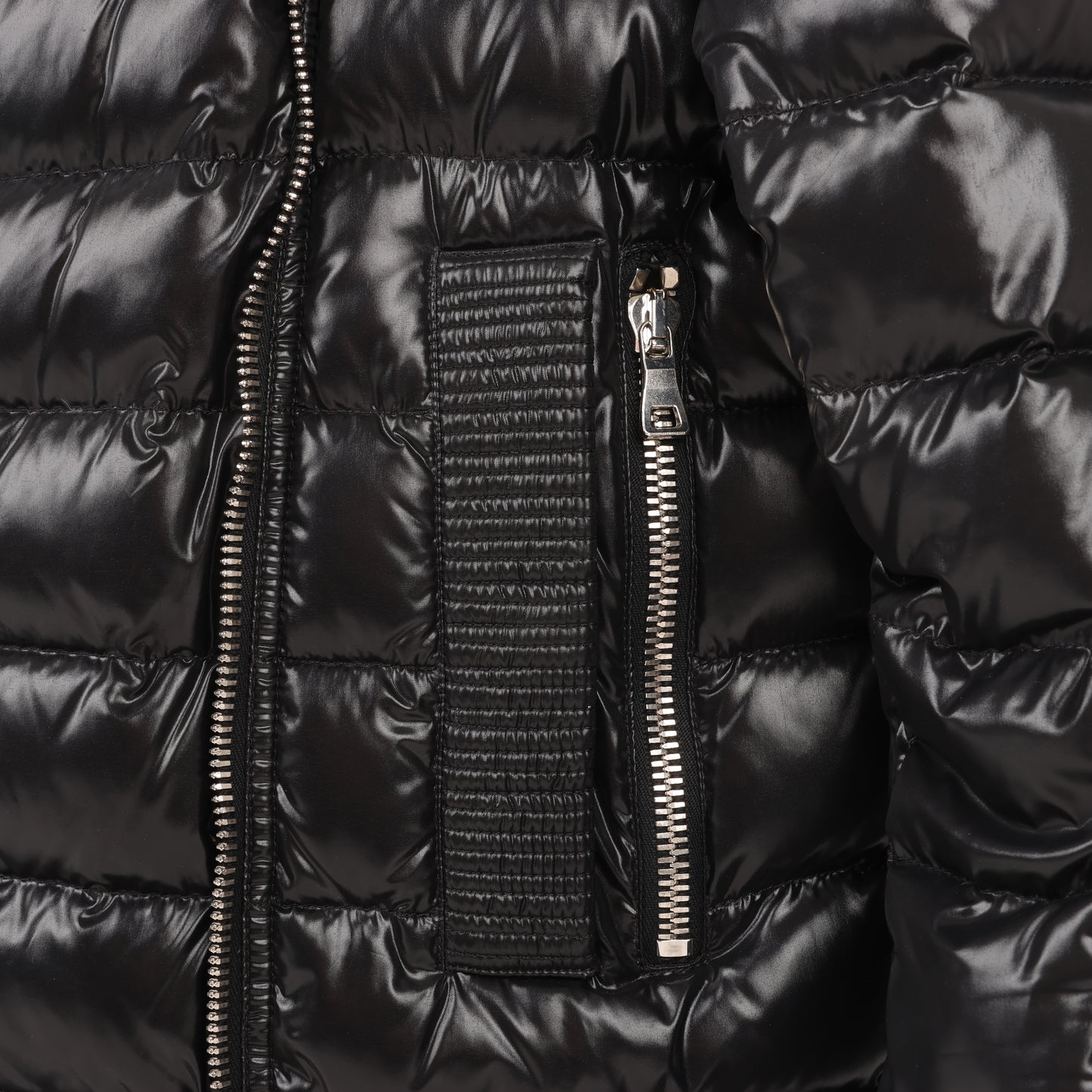 Balmain Black Fall Biker Down Jacket in Size M (slim fit) W4HT812C642B