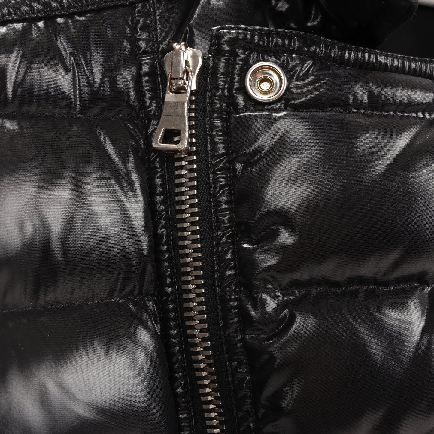 Balmain Black Fall Biker Down Jacket in Size M (slim fit) W4HT812C642B