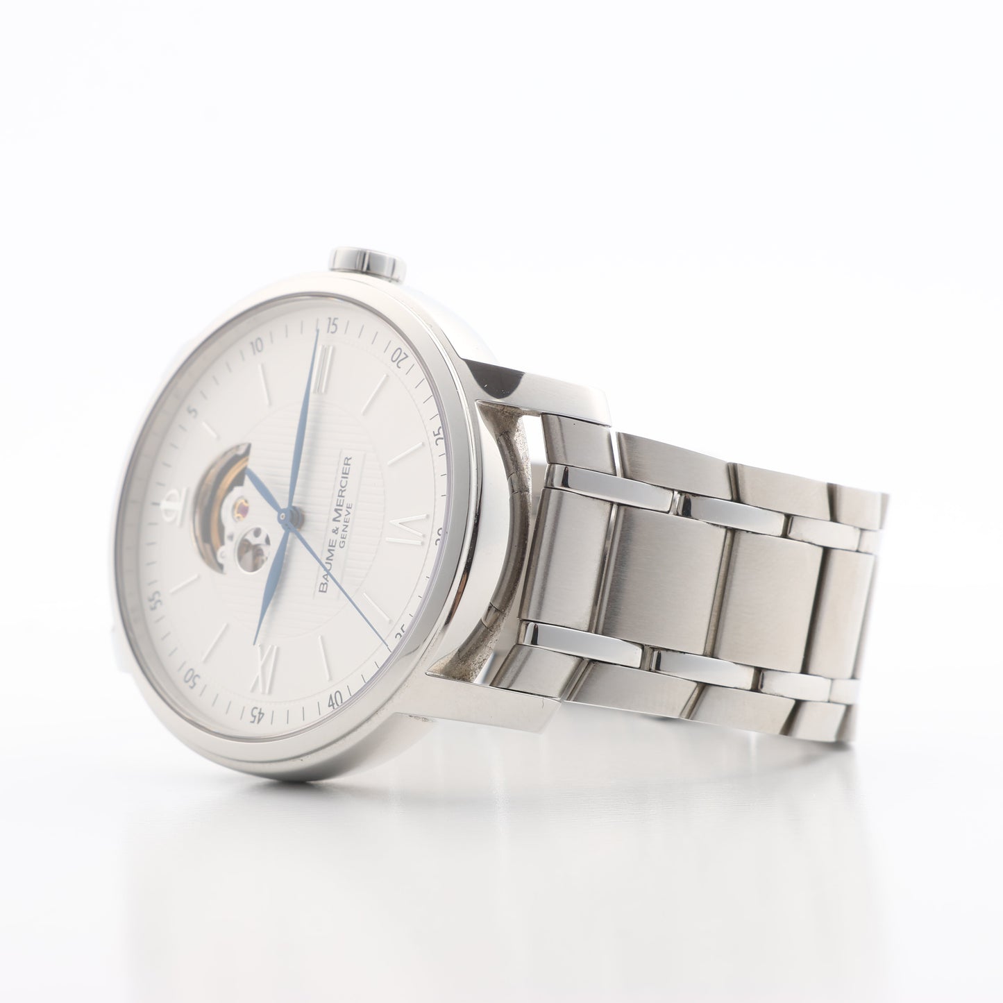 Baume & Mercier Classima M0A08833 5683752 SS AT Uhr mit weißem Zifferblatt