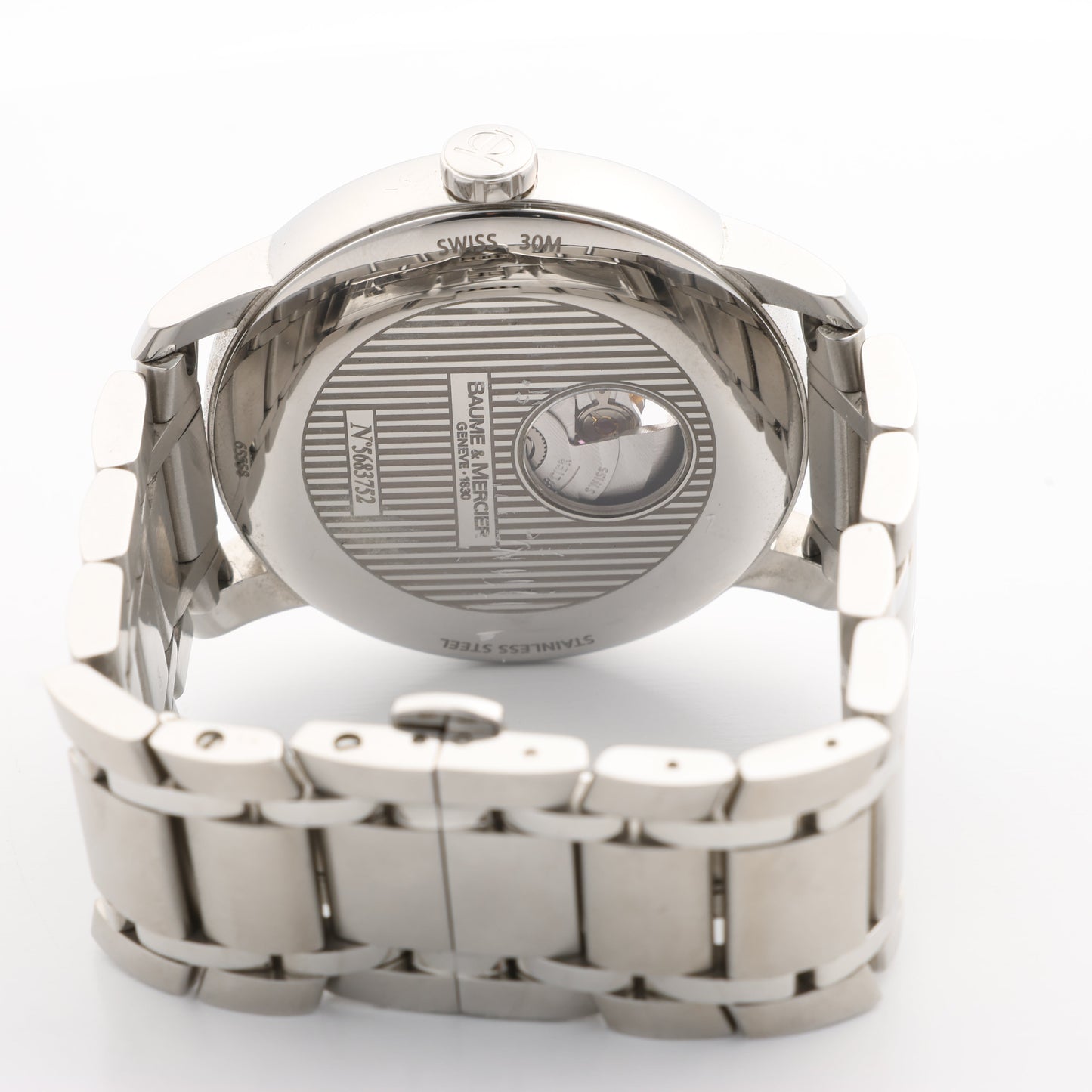 Baume & Mercier Classima M0A08833 5683752 SS AT Uhr mit weißem Zifferblatt
