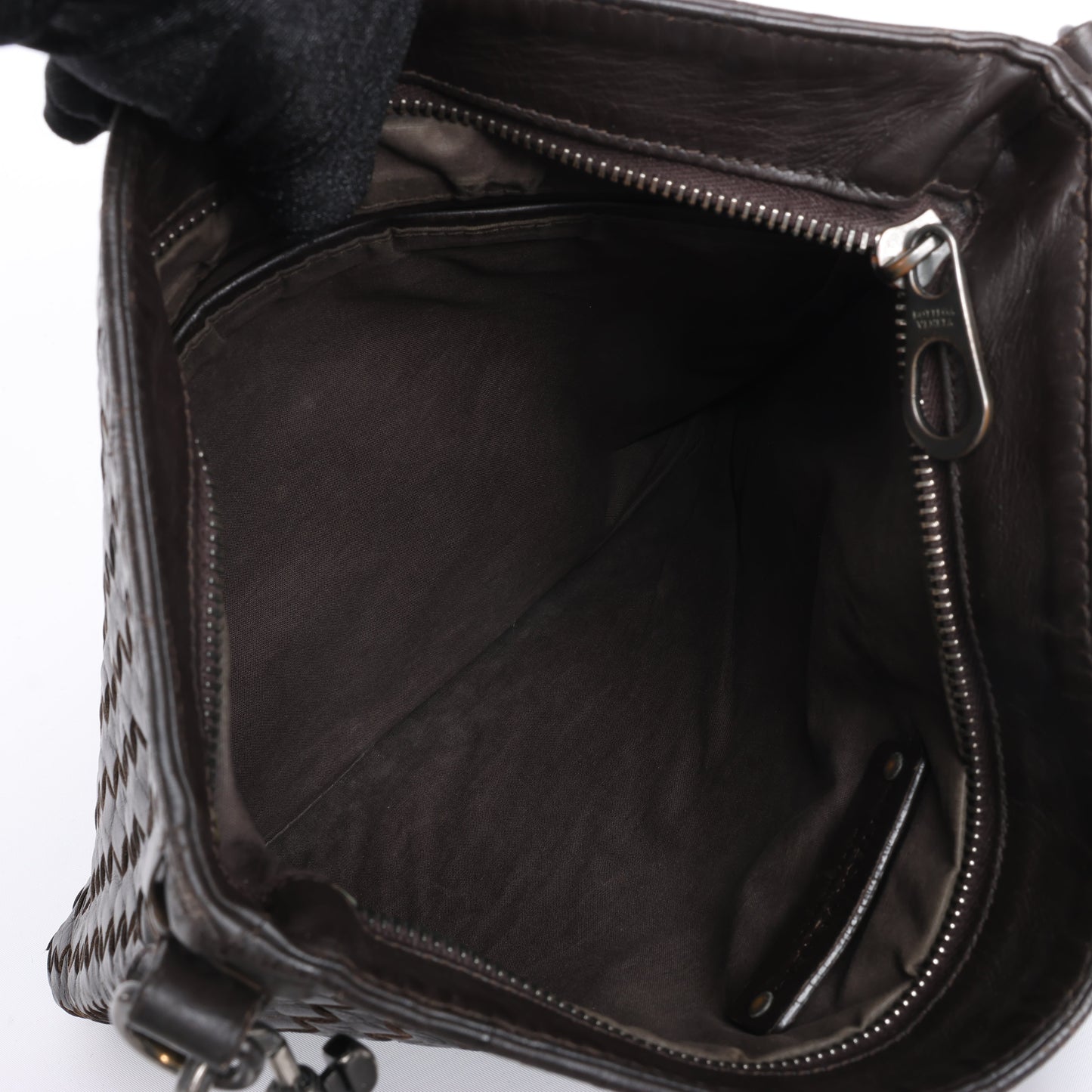 Bottega Veneta Nappa Intrecciato VN Crossbody Messenger Bag Brown 276357