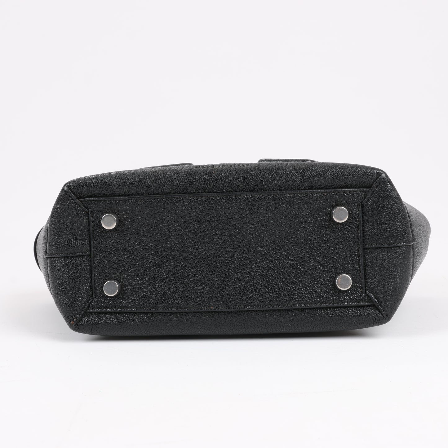 Bottega Veneta Arco Mini Leder Maxi Intrecciato 2Way Handtasche in Schwarz