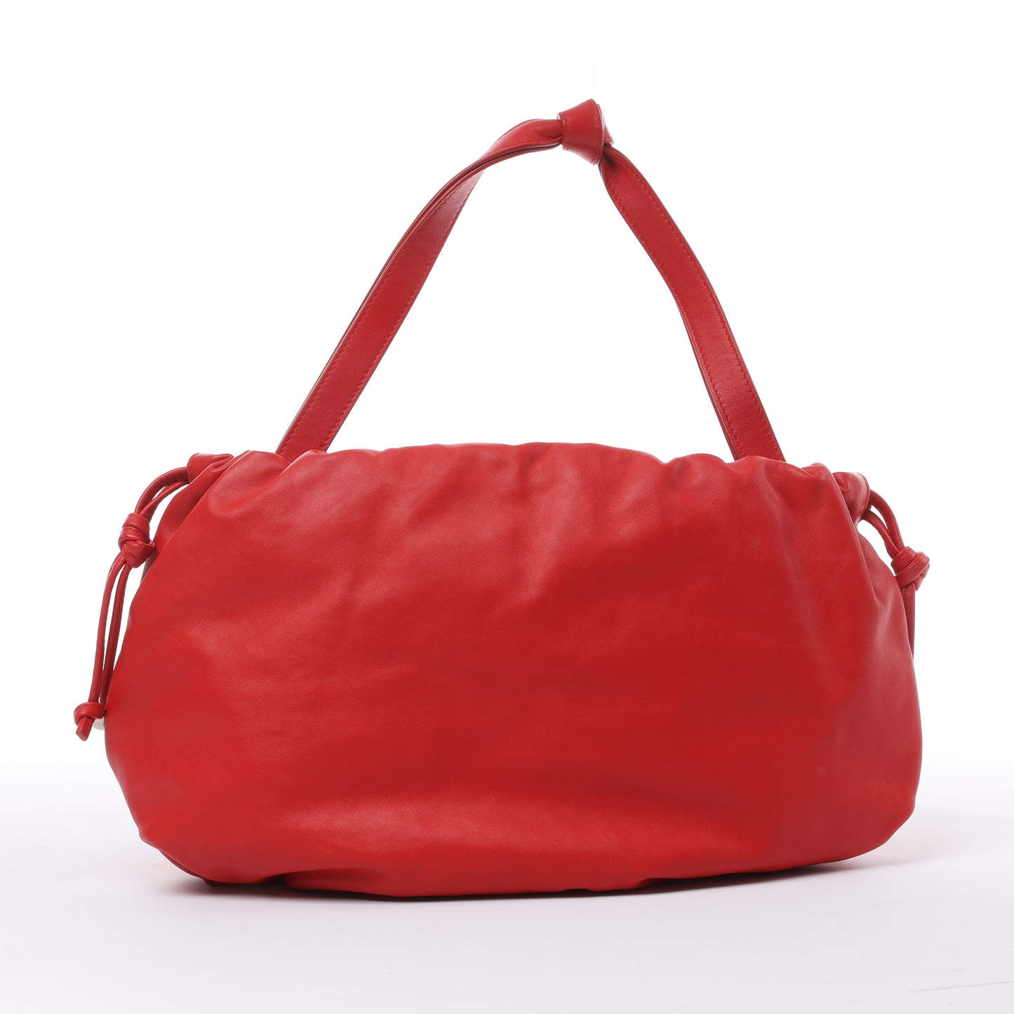 Bottega Veneta Bulb – Schultertasche aus glattem Leder in Rot
