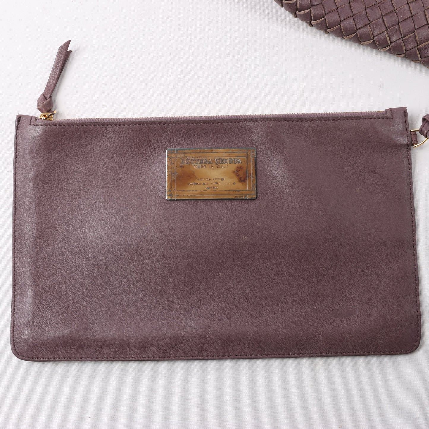 Bottega Veneta Intrecciato Cabat MM Ledertasche in Dusty Rose Taupe