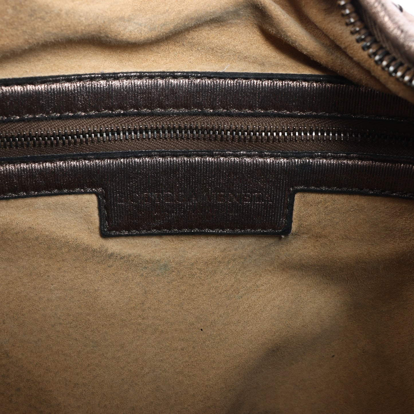 Bottega Veneta Intrecciato Hobo Leder Umhängetasche in Gold