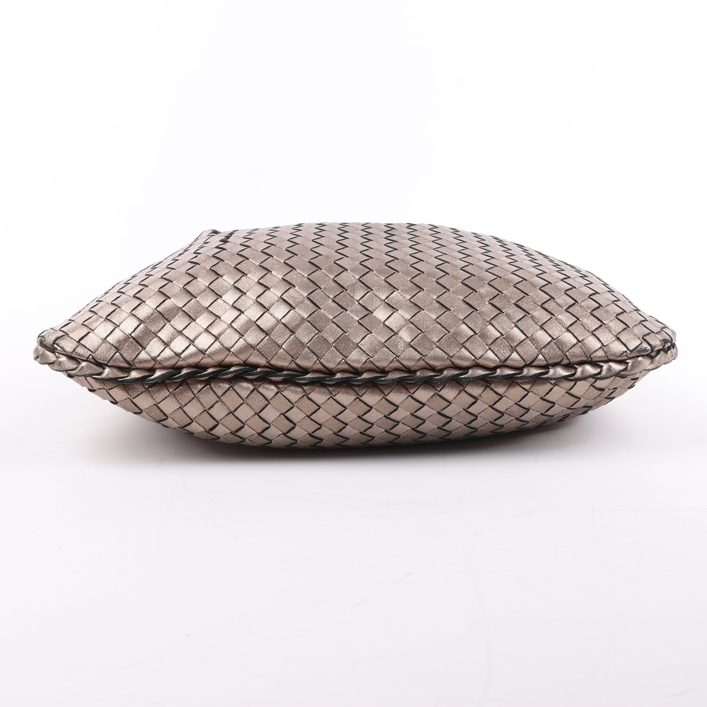 Bottega Veneta Intrecciato Hobo Leder Umhängetasche in Gold