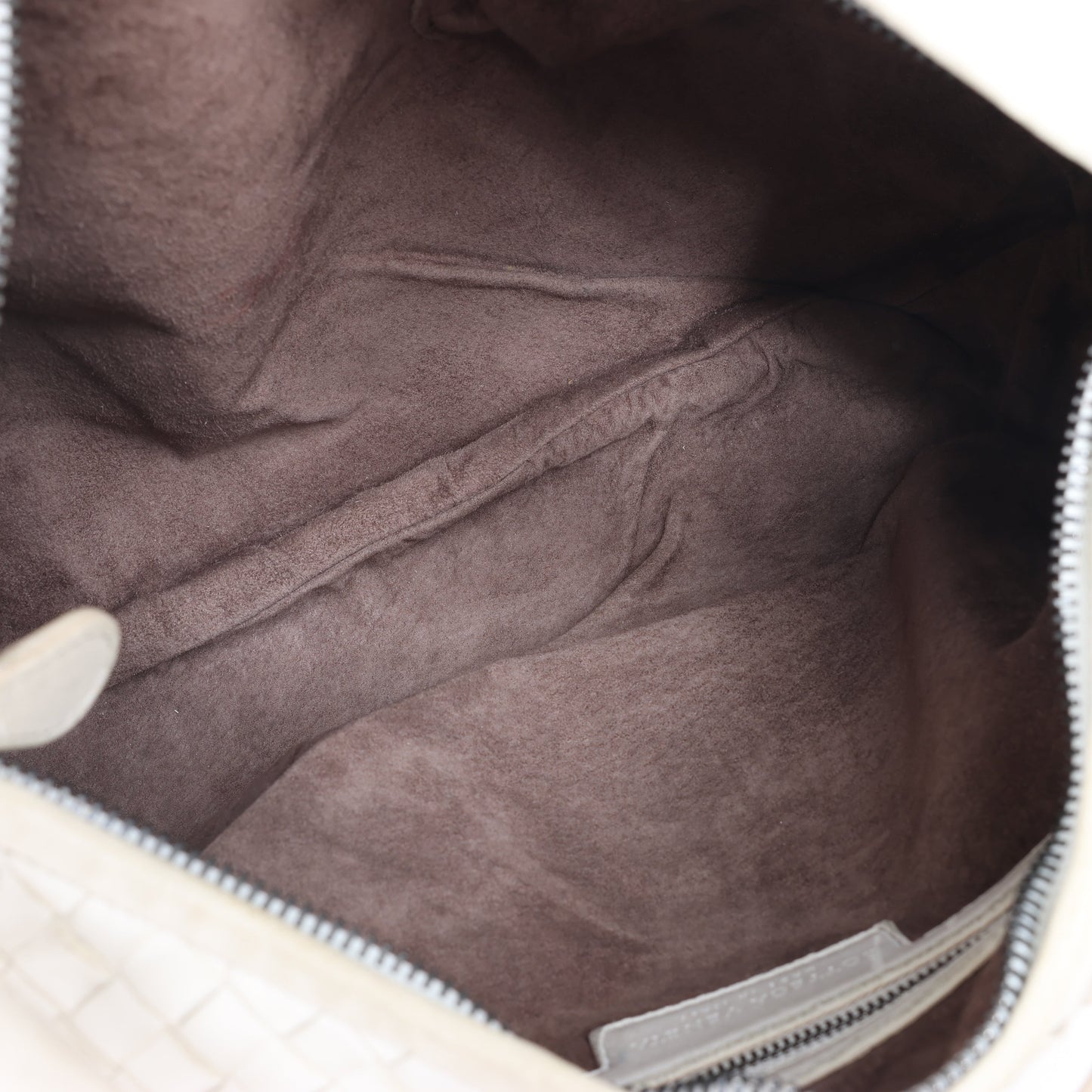 Bottega Veneta Intrecciato Hobo Leder Umhängetasche in Weiß