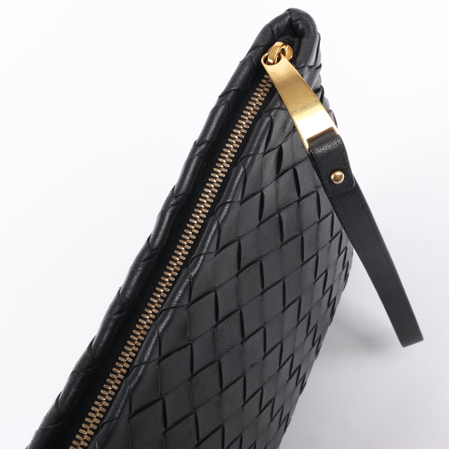 Bottega Veneta Intrecciato Leather Clutch bag in Black