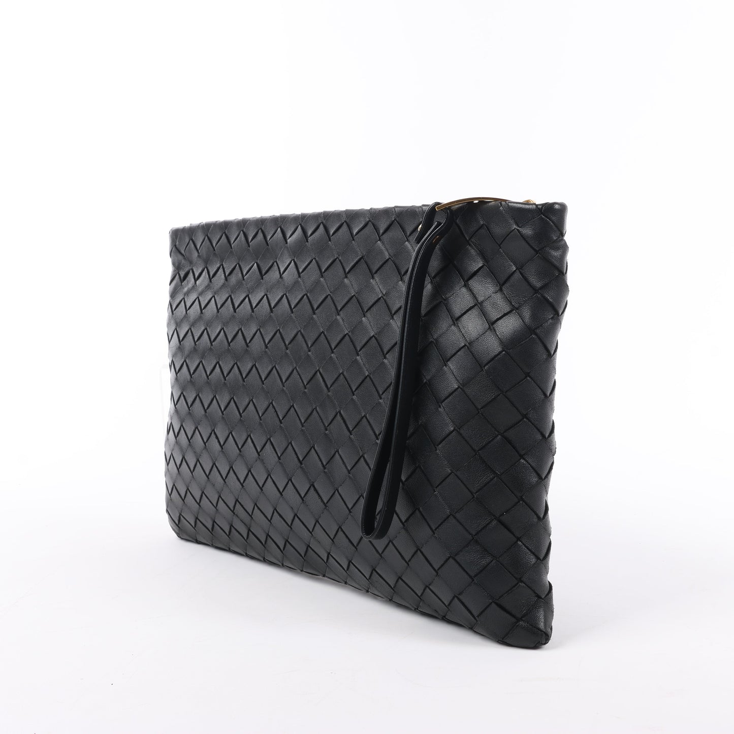 Bottega Veneta Intrecciato Leather Clutch bag in Black