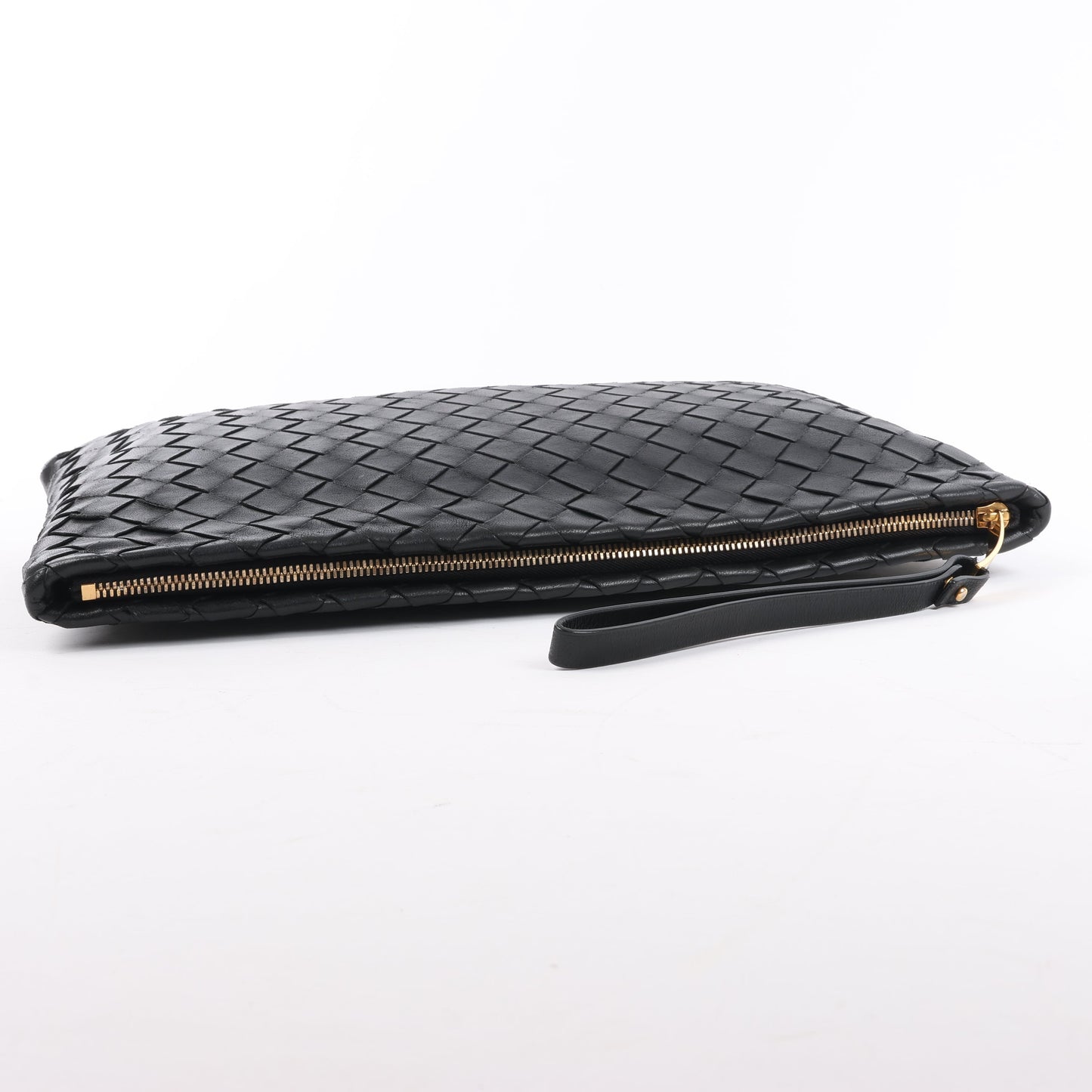 Bottega Veneta Intrecciato Leather Clutch bag in Black
