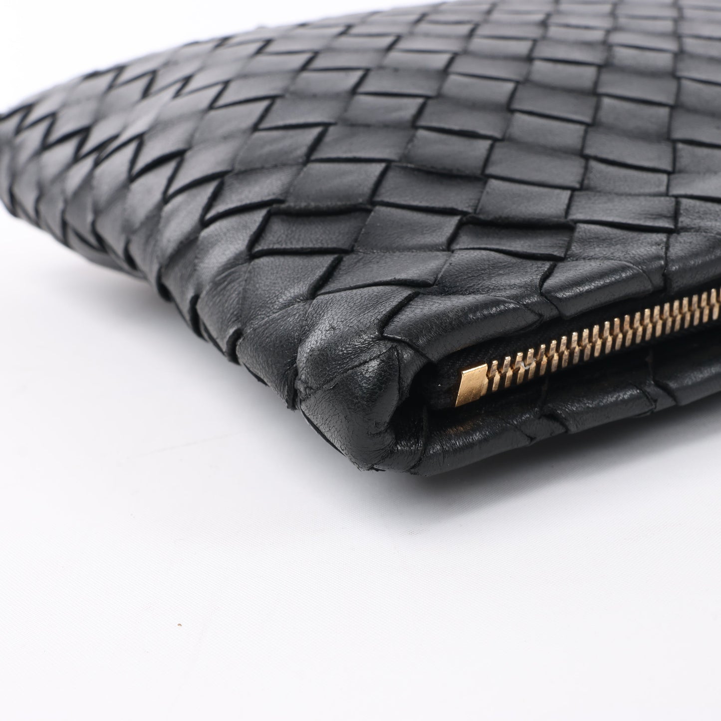 Bottega Veneta Intrecciato Leather Clutch bag in Black