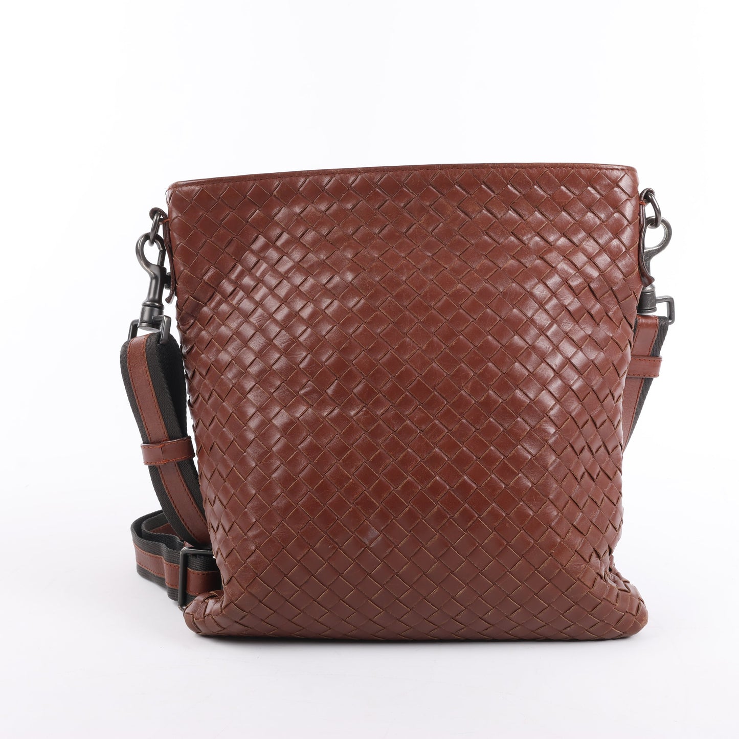 Bottega Veneta Nappa Intrecciato VN Umhängetasche in Braun