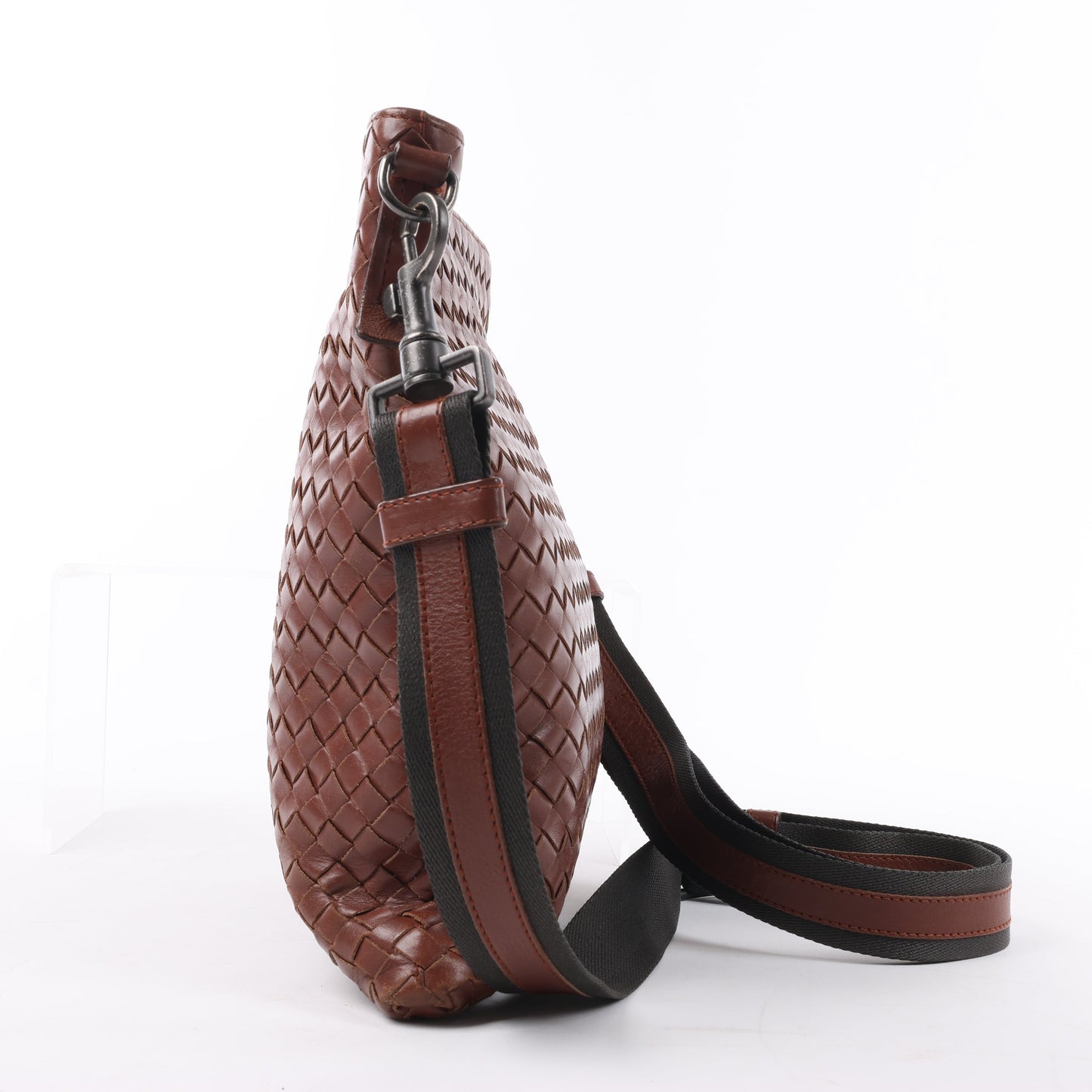 Bottega Veneta Nappa Intrecciato VN Umhängetasche in Braun