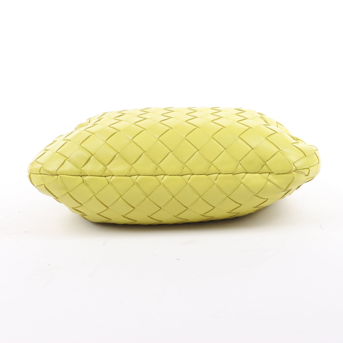 Bottega Veneta Intrecciato Mini Jodie Lederhandtasche in Gelbgrün