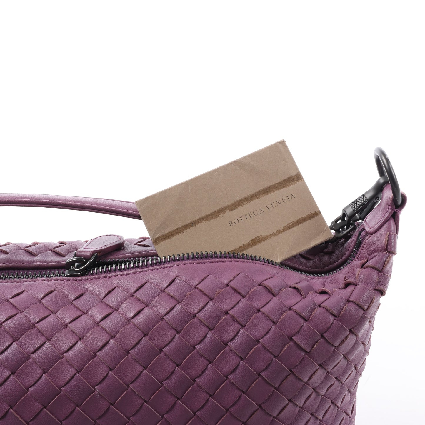 Bottega Veneta Intrecciato Leder One Shoulder Bag in Lila