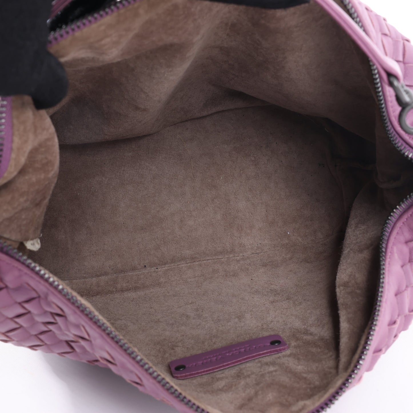 Bottega Veneta Intrecciato Leder One Shoulder Bag in Lila