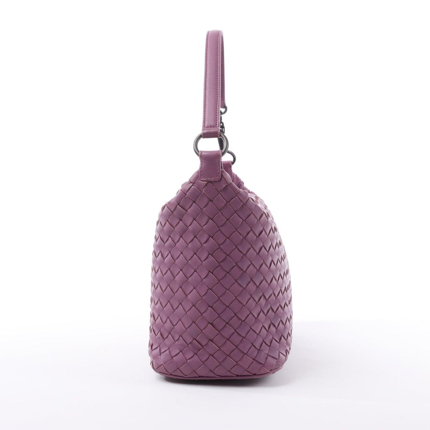 Bottega Veneta Intrecciato Leder One Shoulder Bag in Lila