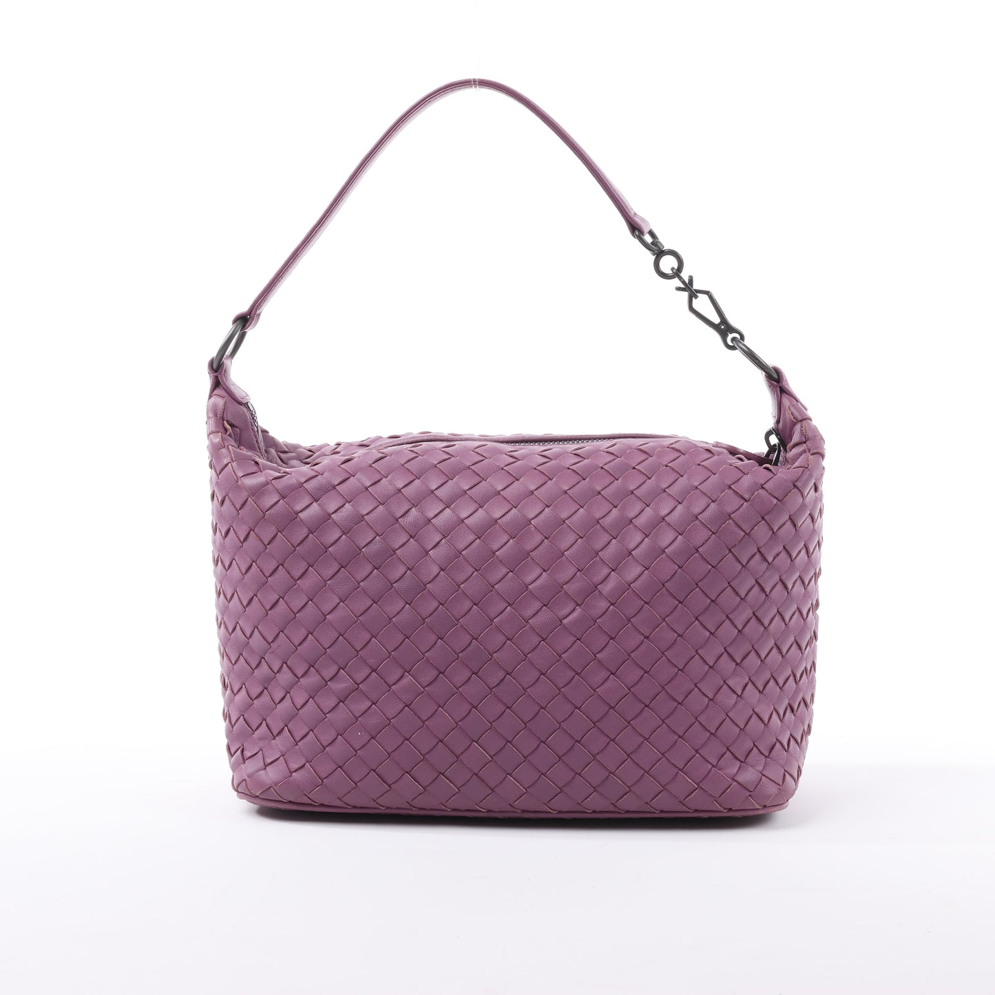 Bottega Veneta Intrecciato Leder One Shoulder Bag in Lila