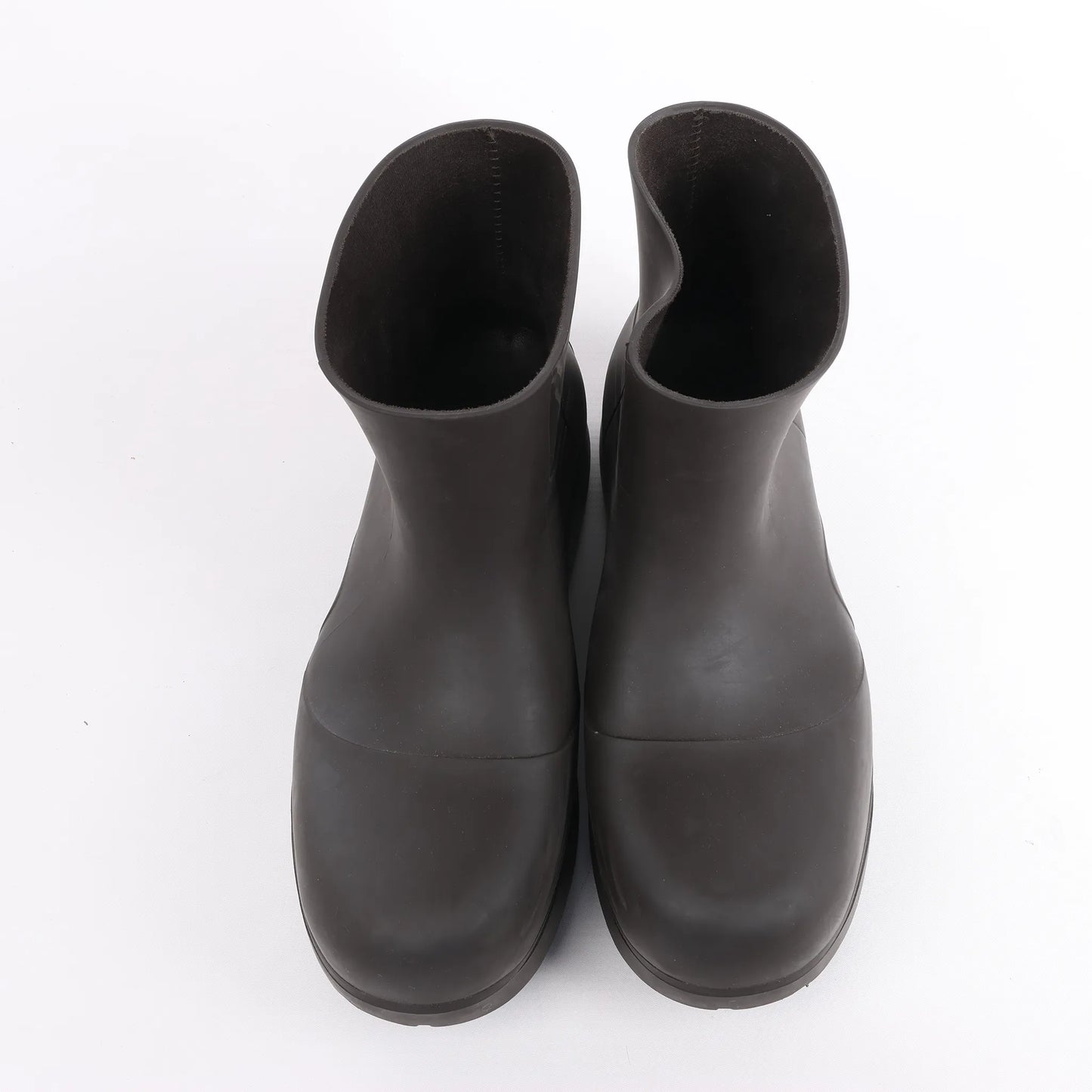Bottega Veneta Paddles Rubber Rain Boots in Brown, Size 40 EU