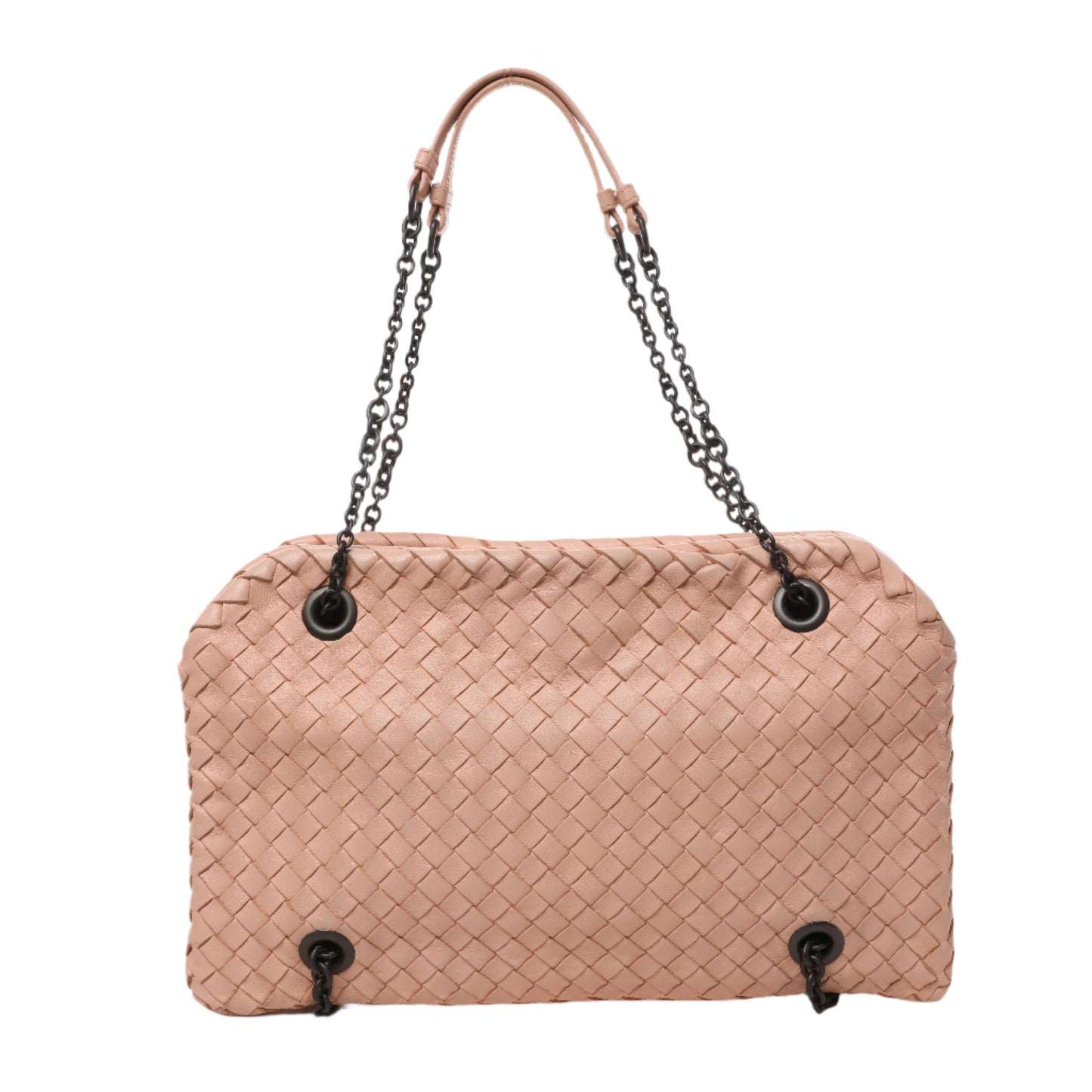 Bottega Veneta Intrecciato Leather Chain handbag Beige