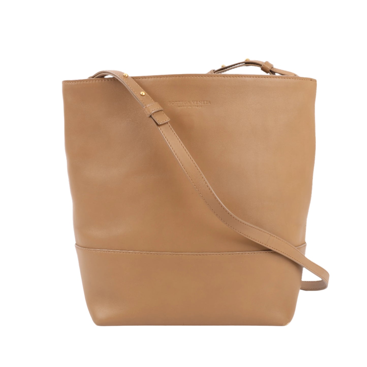 Bottega Veneta Leather Shoulder Bag in Brown