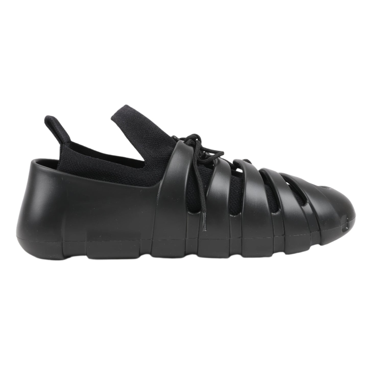 Bottega Veneta Trails Knit x Rubber Sneakers in Schwarz, Größe 42 EU