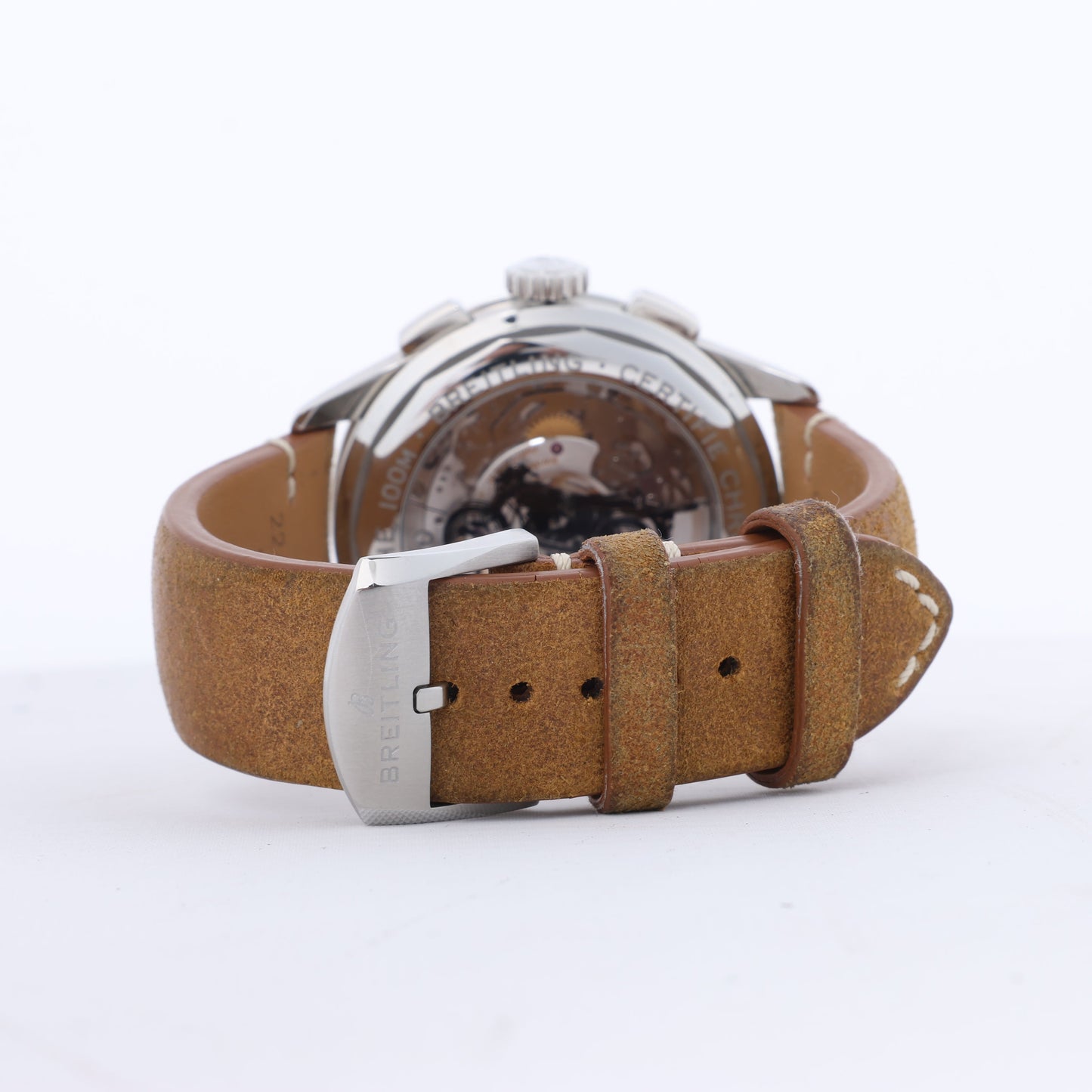 Breitling Premier B01 Chronograph 42 AB0118A21B1X2 3286079 SS & Leder AT schwarzes Zifferblatt Uhr