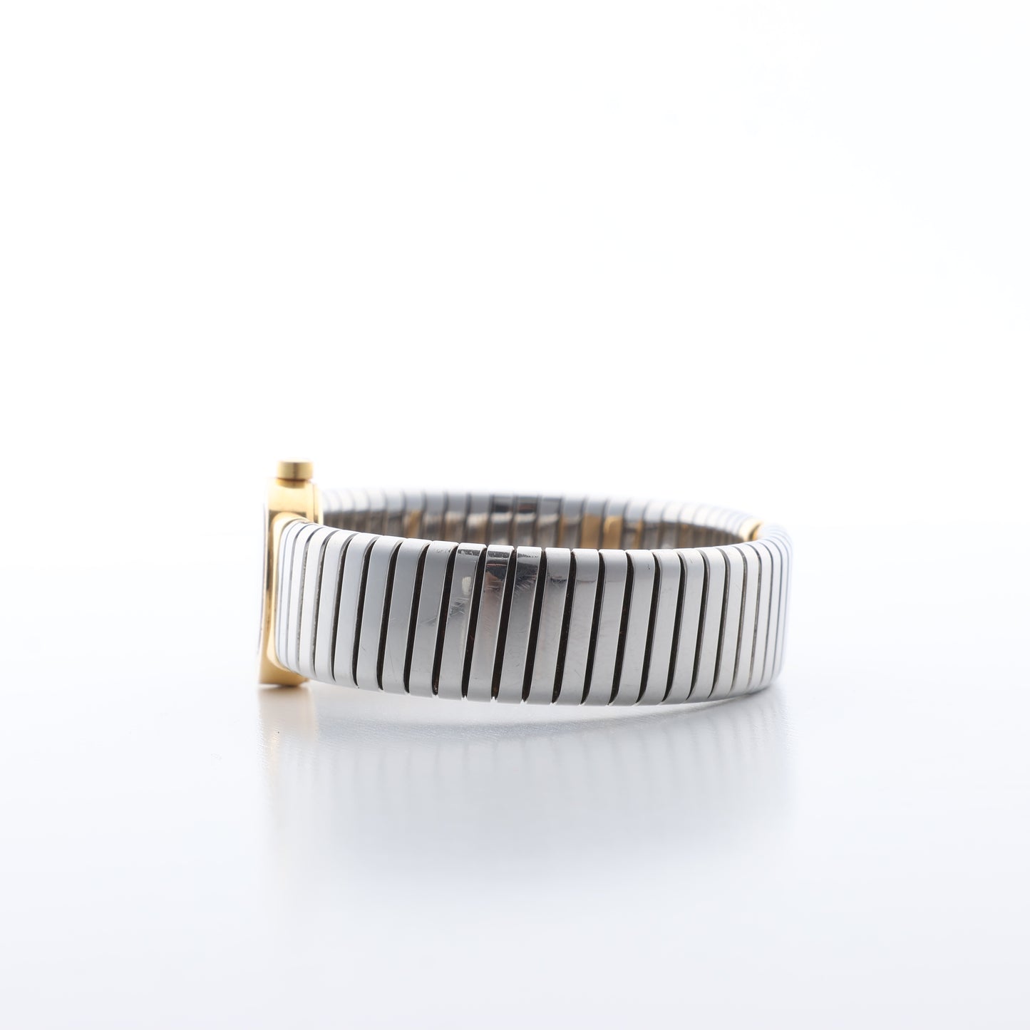 Bulgari Bulgari Bulgari Tubogas BB192T P.73933 SS×YG QZ Black Dial Watch