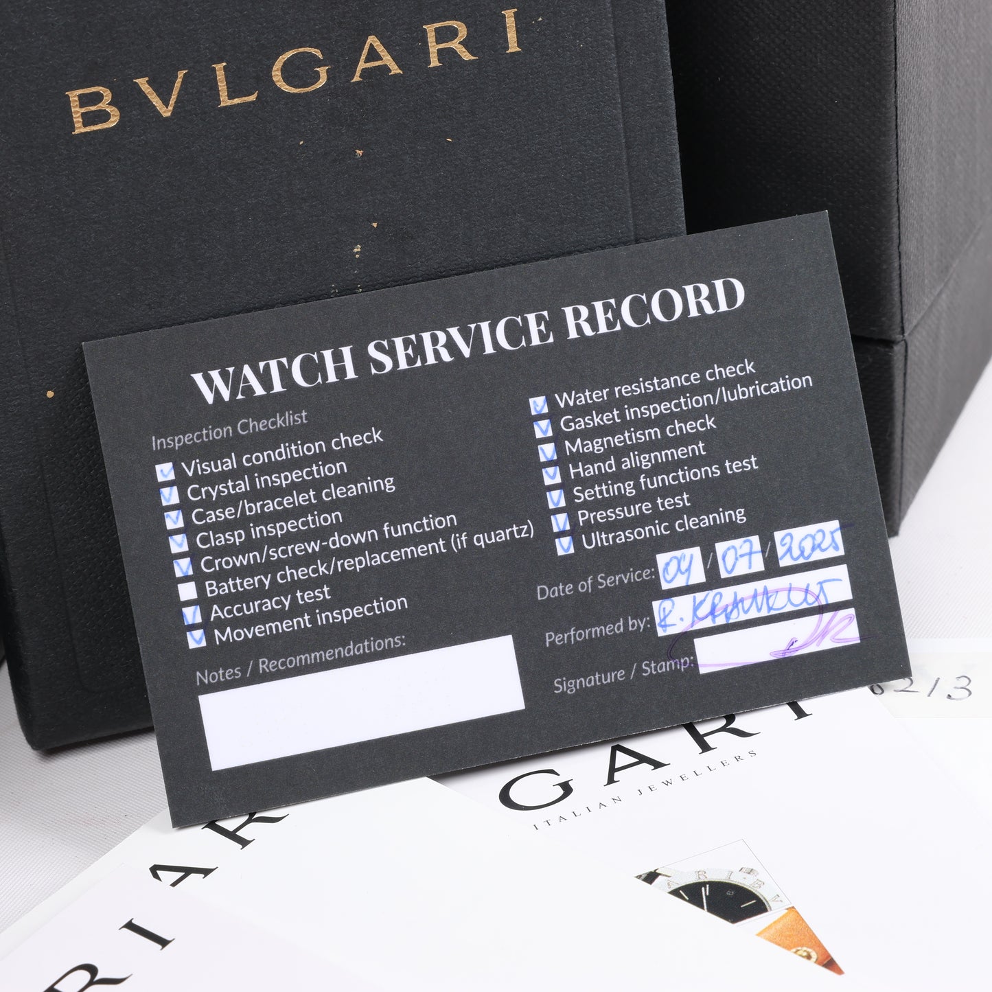 BVLGARI Diagono TI38TA L8213 Ti & Gummi AT Uhr mit braunem Zifferblatt