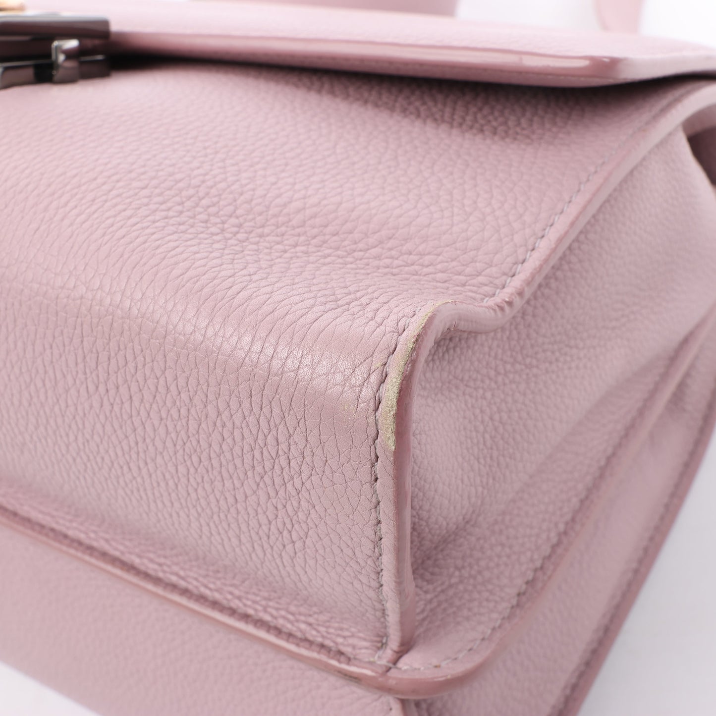 BVLGARI „Monete“ 2-Wege-Schultertasche aus rosa Leder