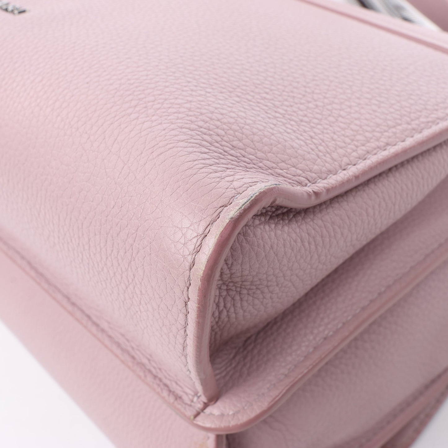 BVLGARI „Monete“ 2-Wege-Schultertasche aus rosa Leder