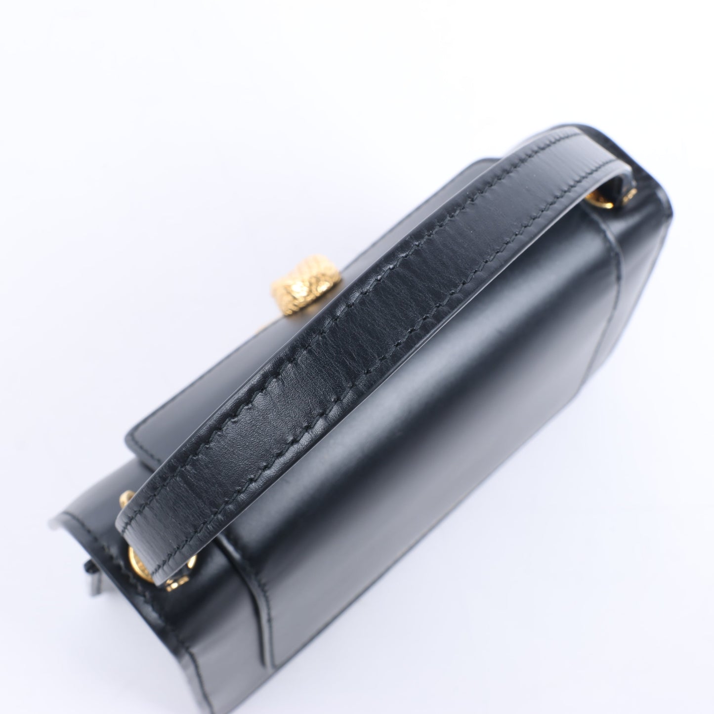 Sac à main en cuir Serpenti Bvlgari × Alexander Wang, noir