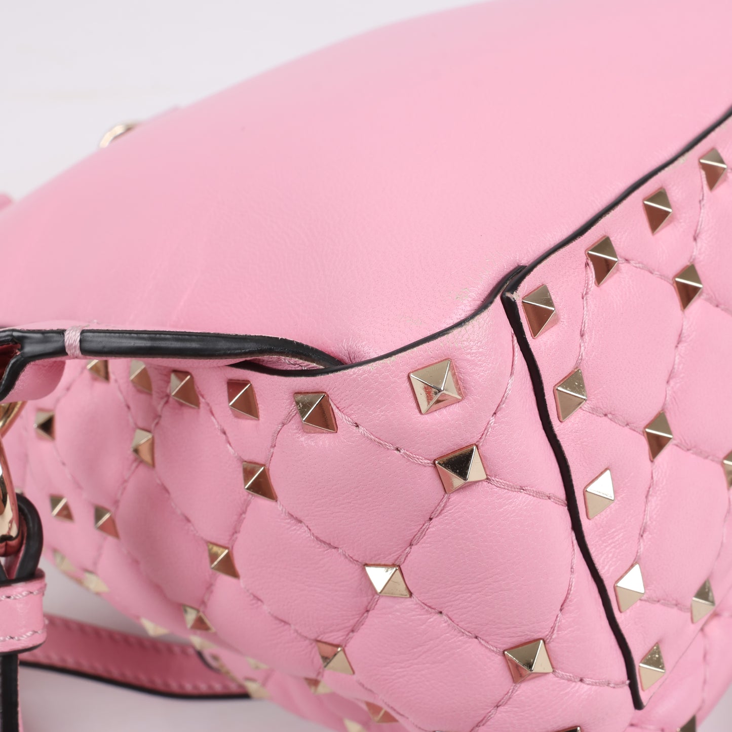 Valentino Garavani – Rockstud Spike – 2-Wege-Rucksack aus rosa Leder