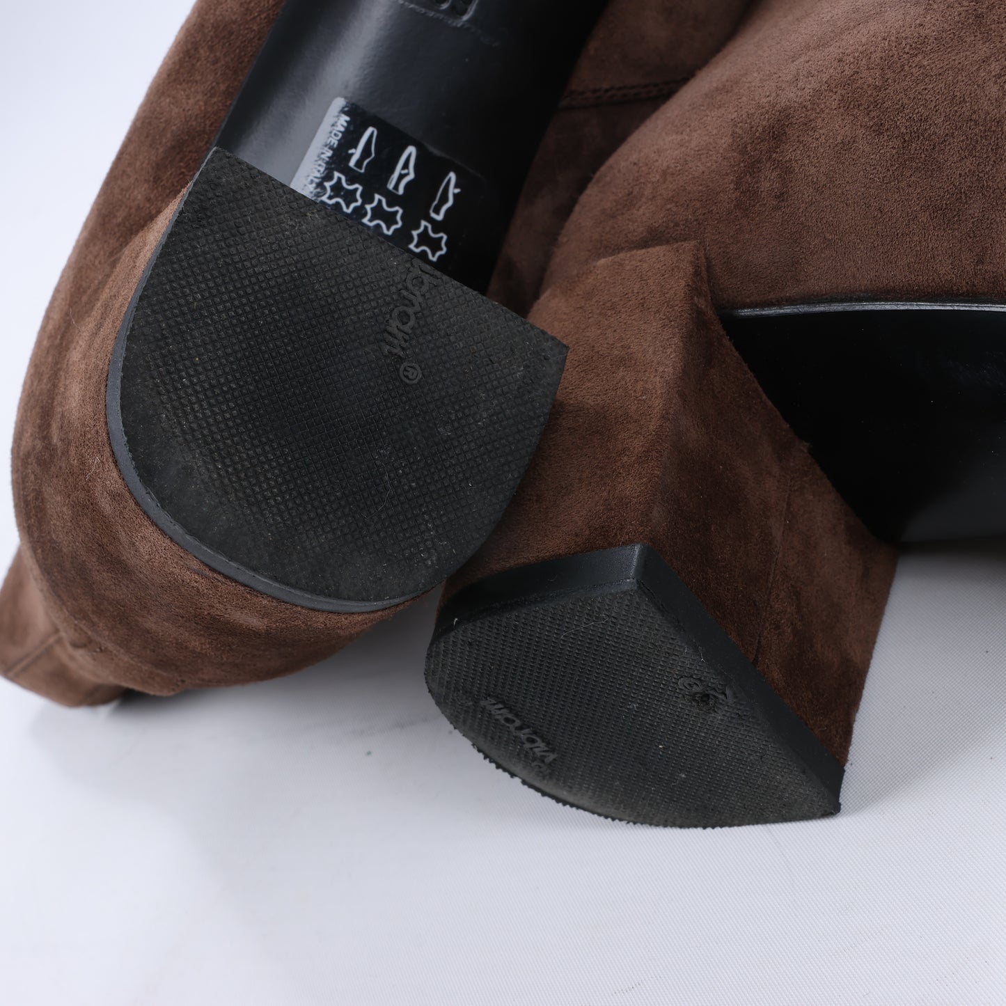 Roger Vivier Wildlederstiefel in Braun, Größe 39 EU