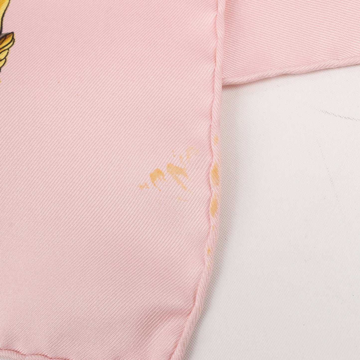 Hermes Carré 90 "LA PROMENADE DE LONGCHAMPS" 100% Silk Scarf in Pink