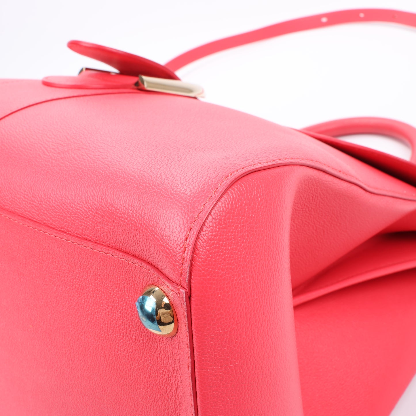 Delvaux Brillant GM Leather 2Way Handbag in Pink