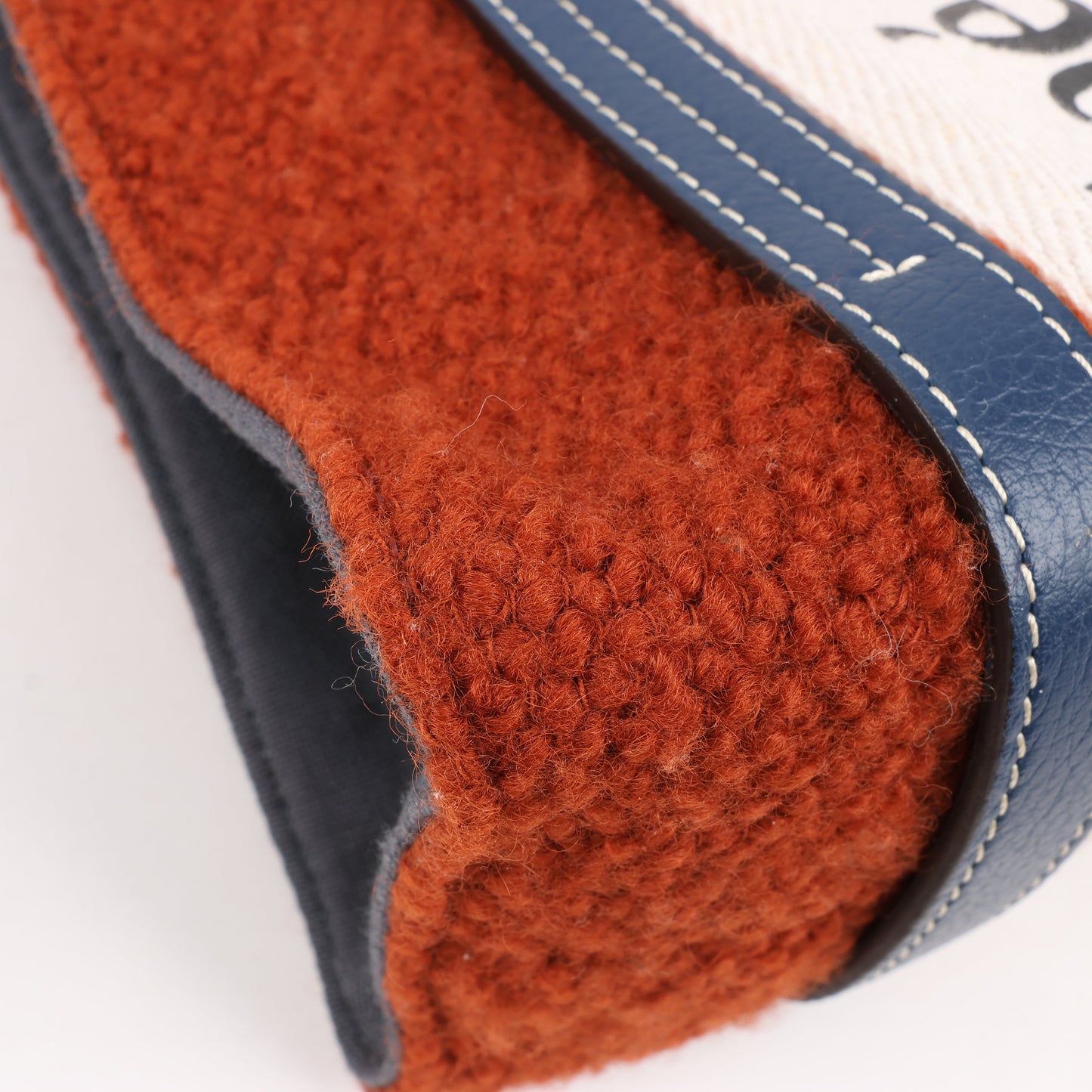 Chloé Woody – Kleine 2-Wege-Handtasche aus Wolle und Leder in Braun