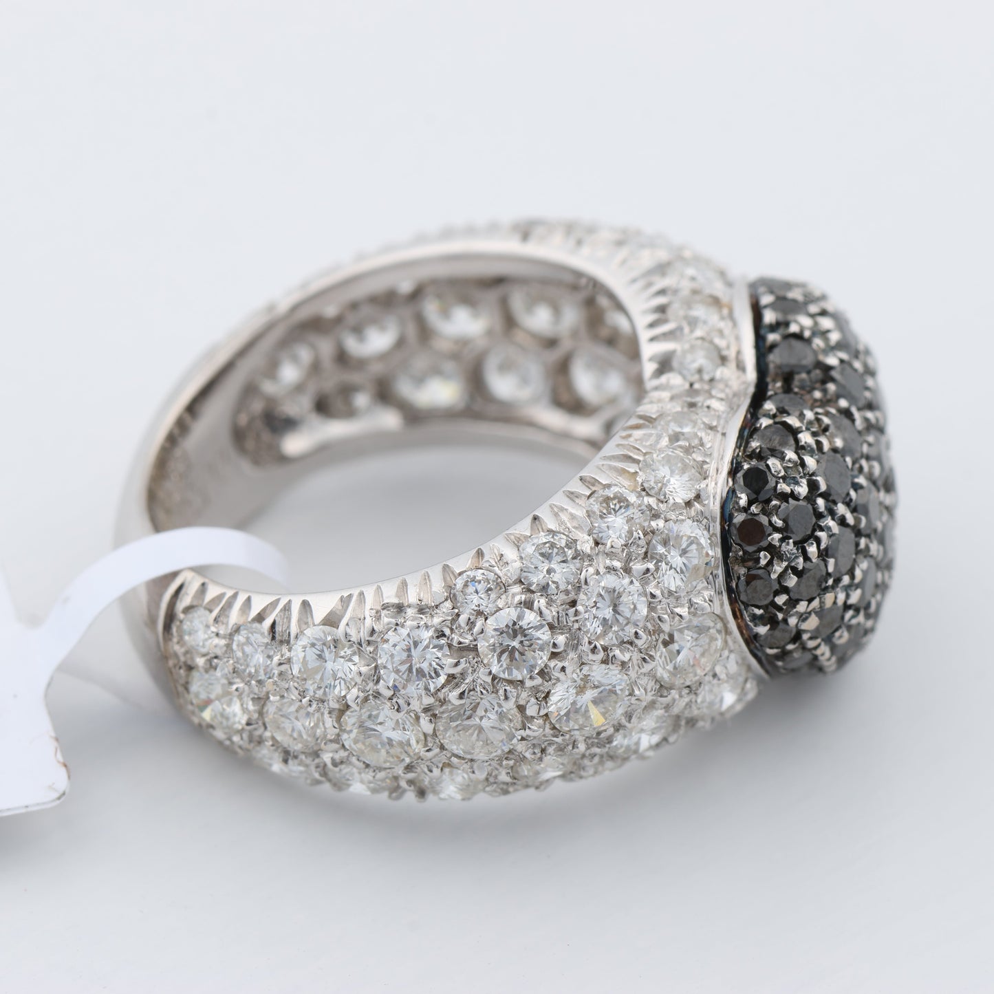 De Grisogono Schwarzer Diamant-Herzring, Größe 51