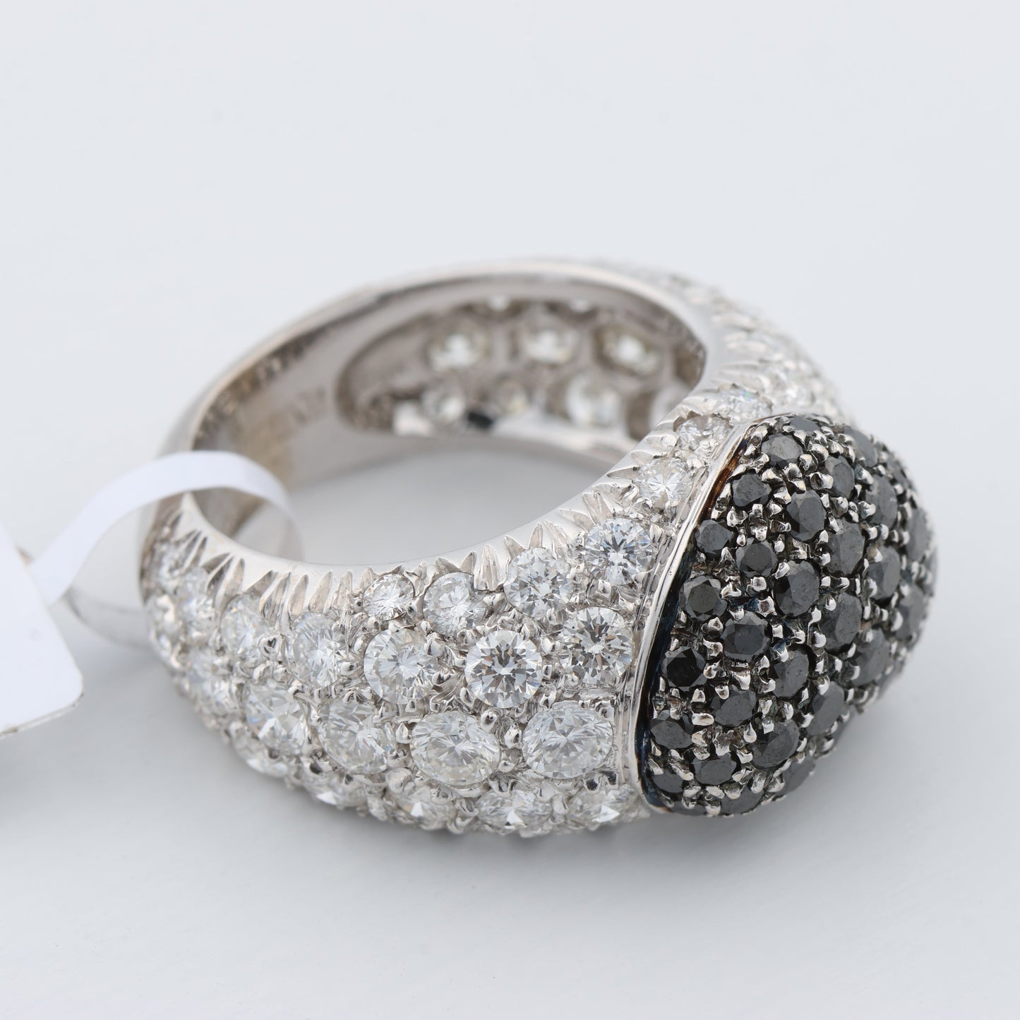 De Grisogono Schwarzer Diamant-Herzring, Größe 51