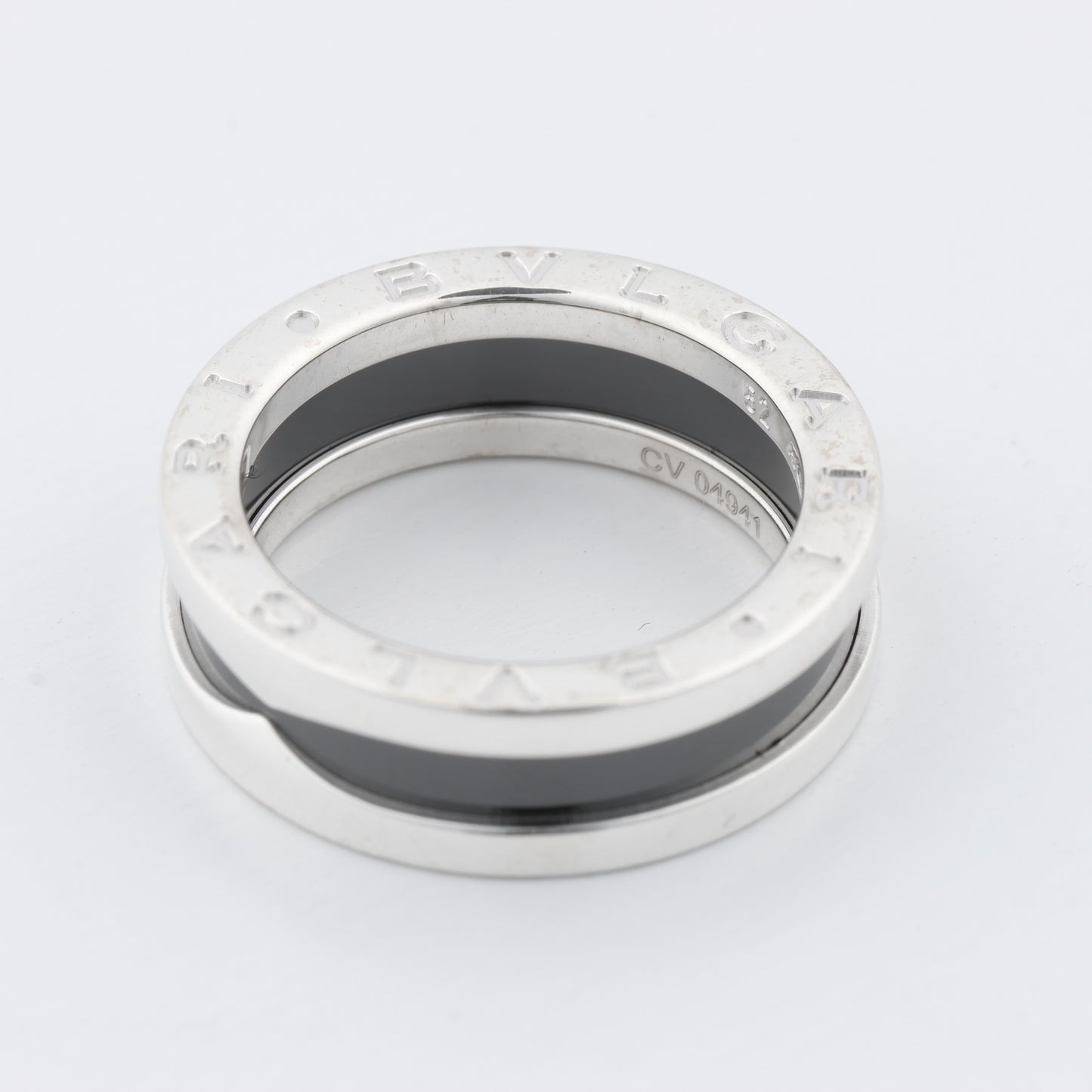 Bvlgari B.Zero 1 "Save the Children" Charity Ring 925 x Ceramic 6.2g Black × Silver, Size 52 EU