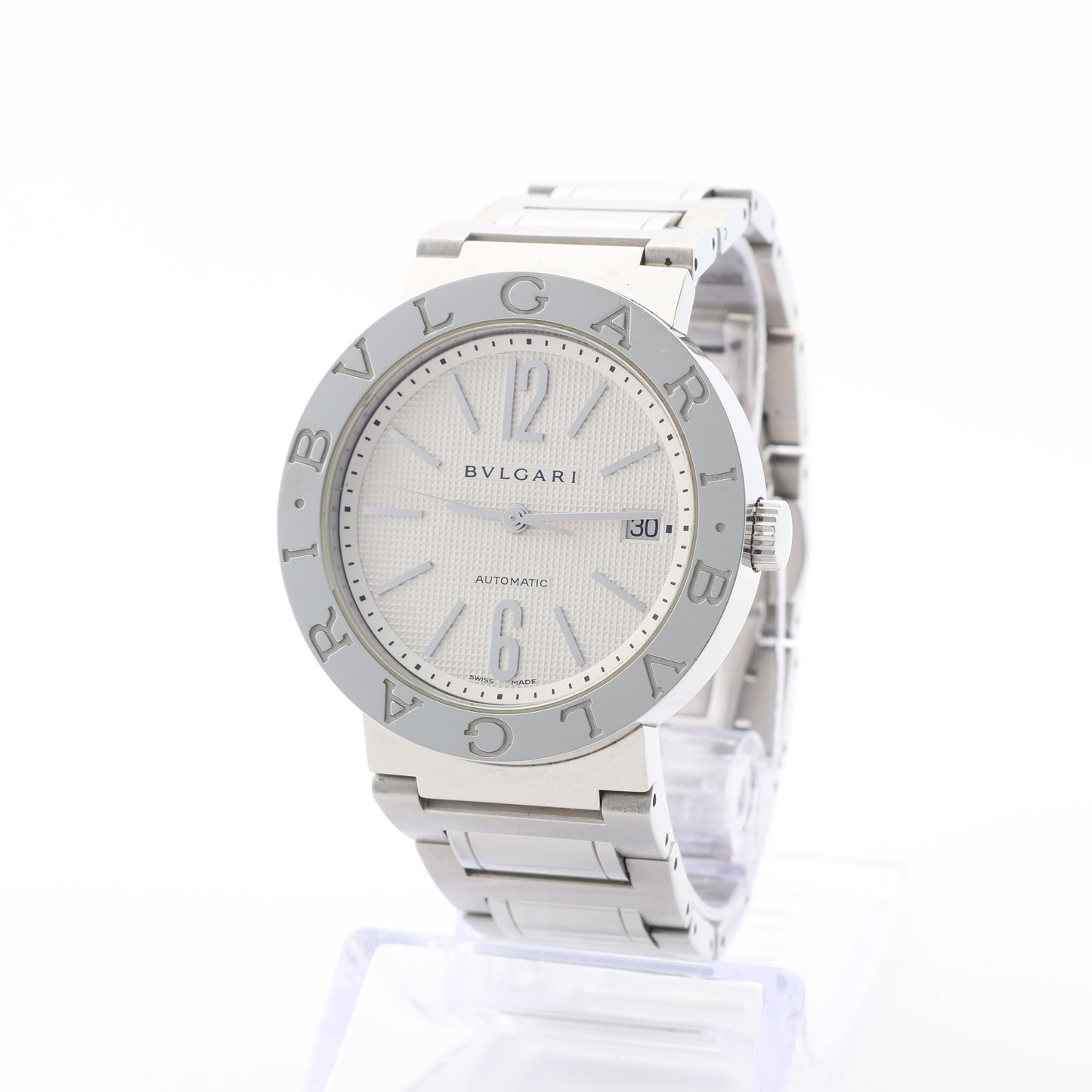 Bvlgari Bvlgari Bvlgari BB38WSSD AUTO L8718 SS AT Silver-Face Watch